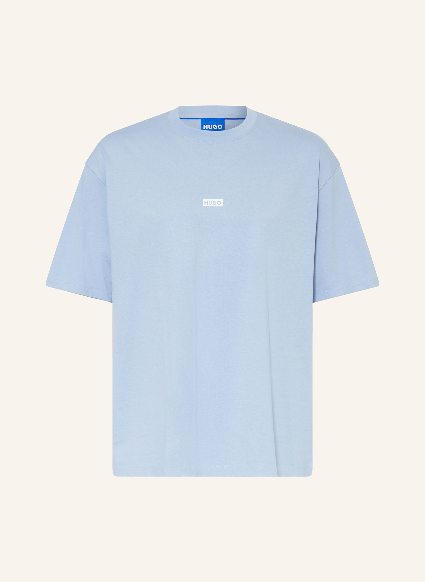 HUGO T-Shirt NALONO: HELLBLAU