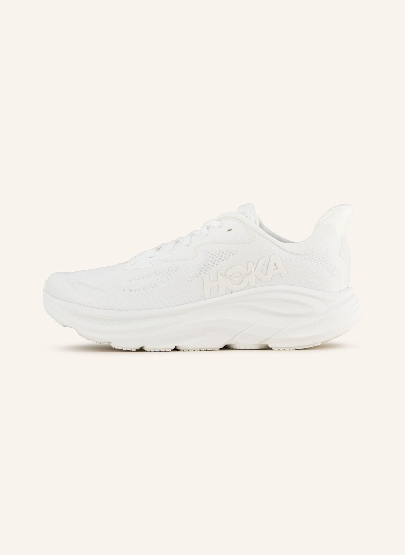 HOKA CLIFTON 10 running shoes: WHITE