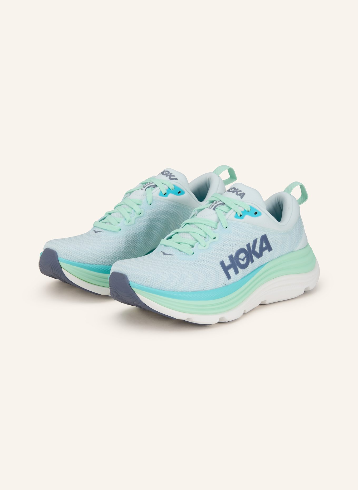 HOKA Laufschuhe GAVIOTA 5: MINT / HELLBLAU