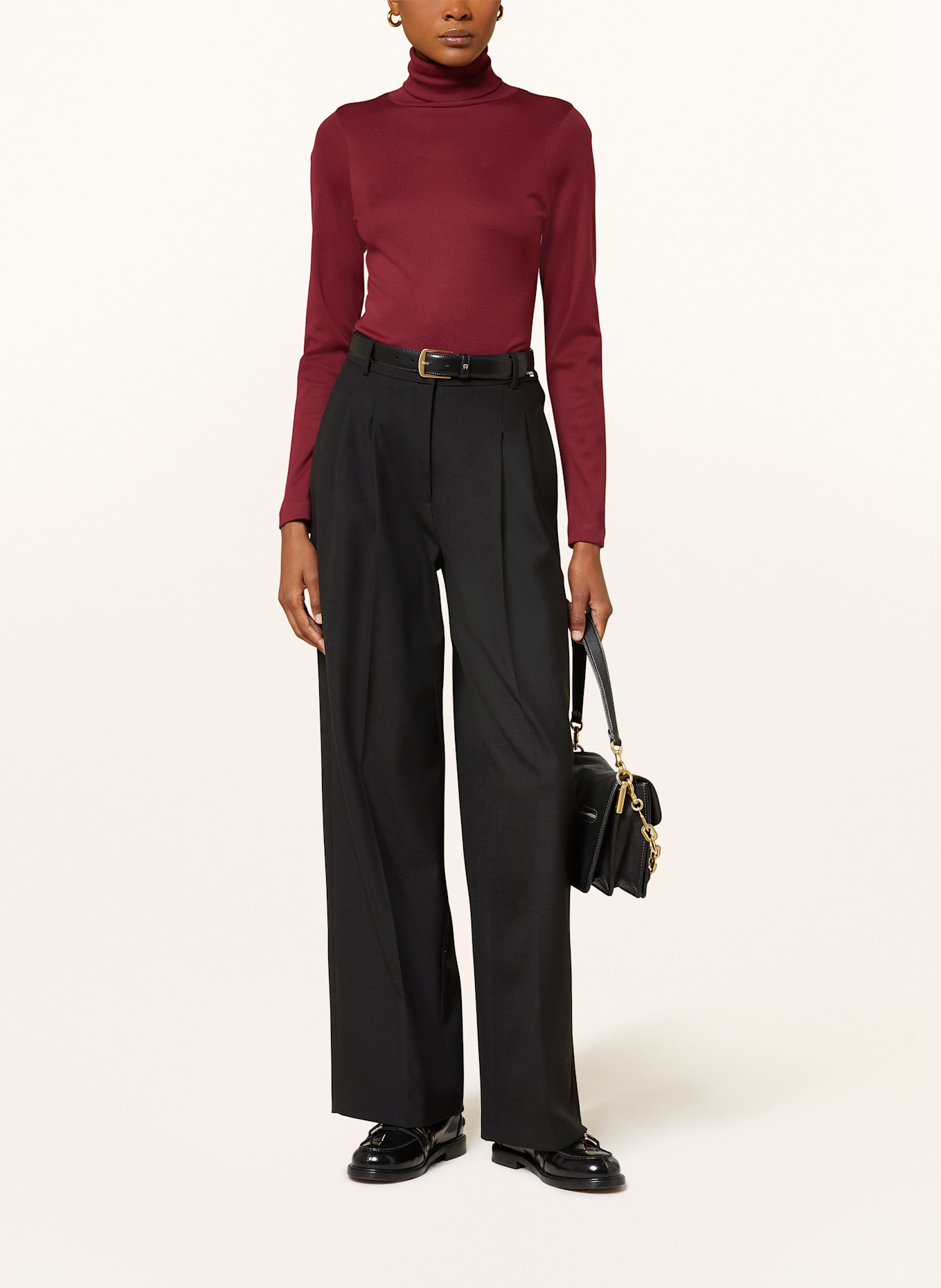 Stefan Brandt Rollkragenshirt: DUNKELROT