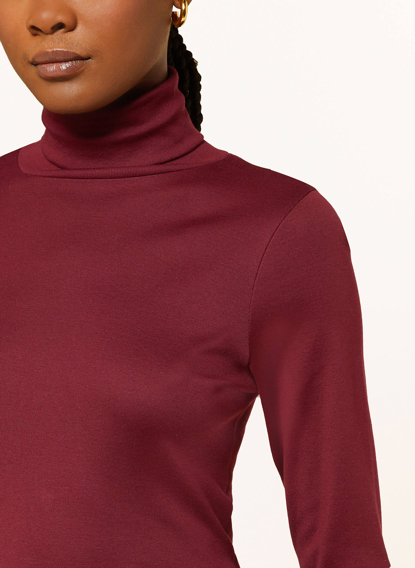 Stefan Brandt Rollkragenshirt: DUNKELROT