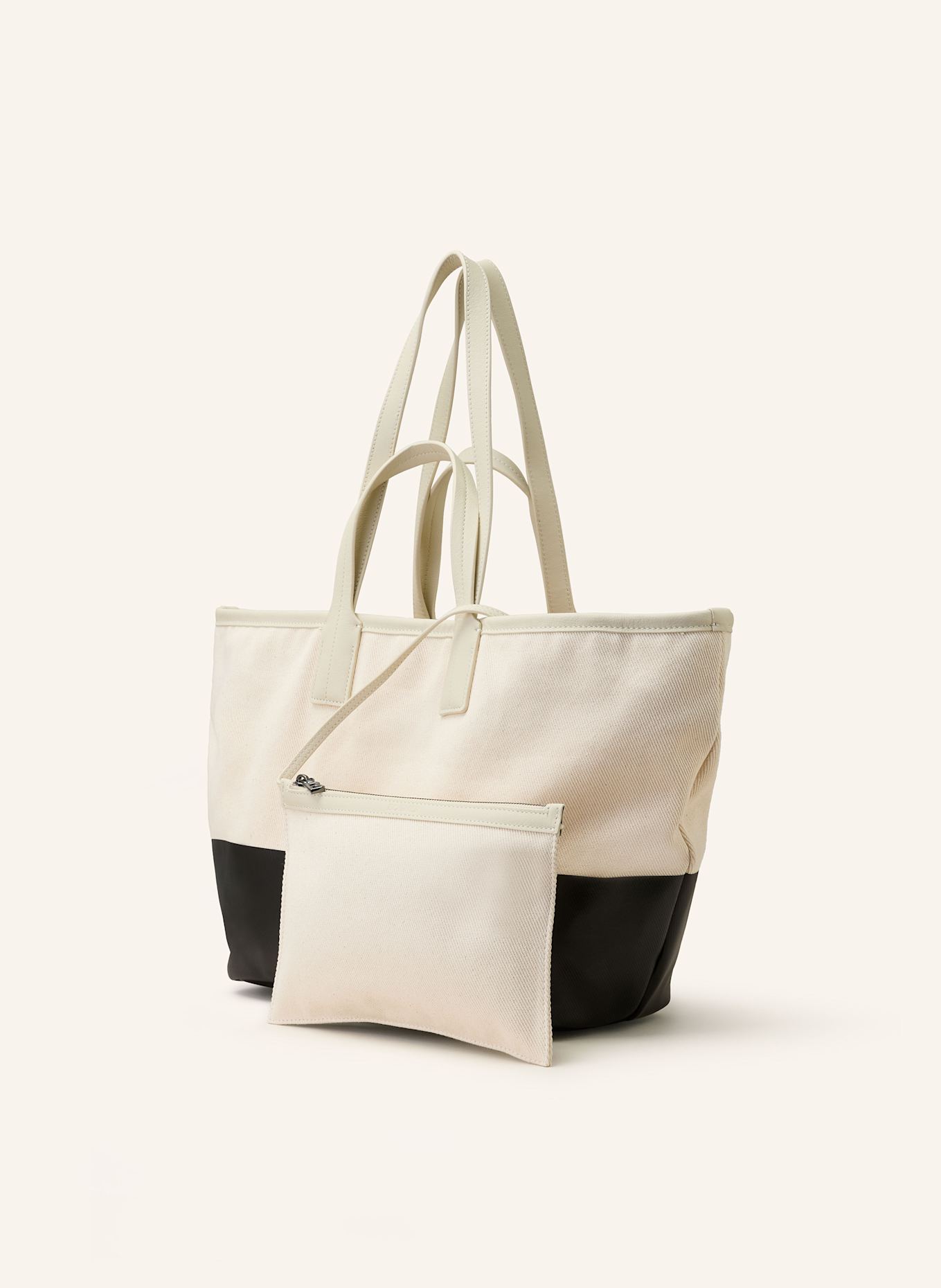 BOGNER Shopper WIESEN LOTTA mit Pouch: ECRU/ SCHWARZ