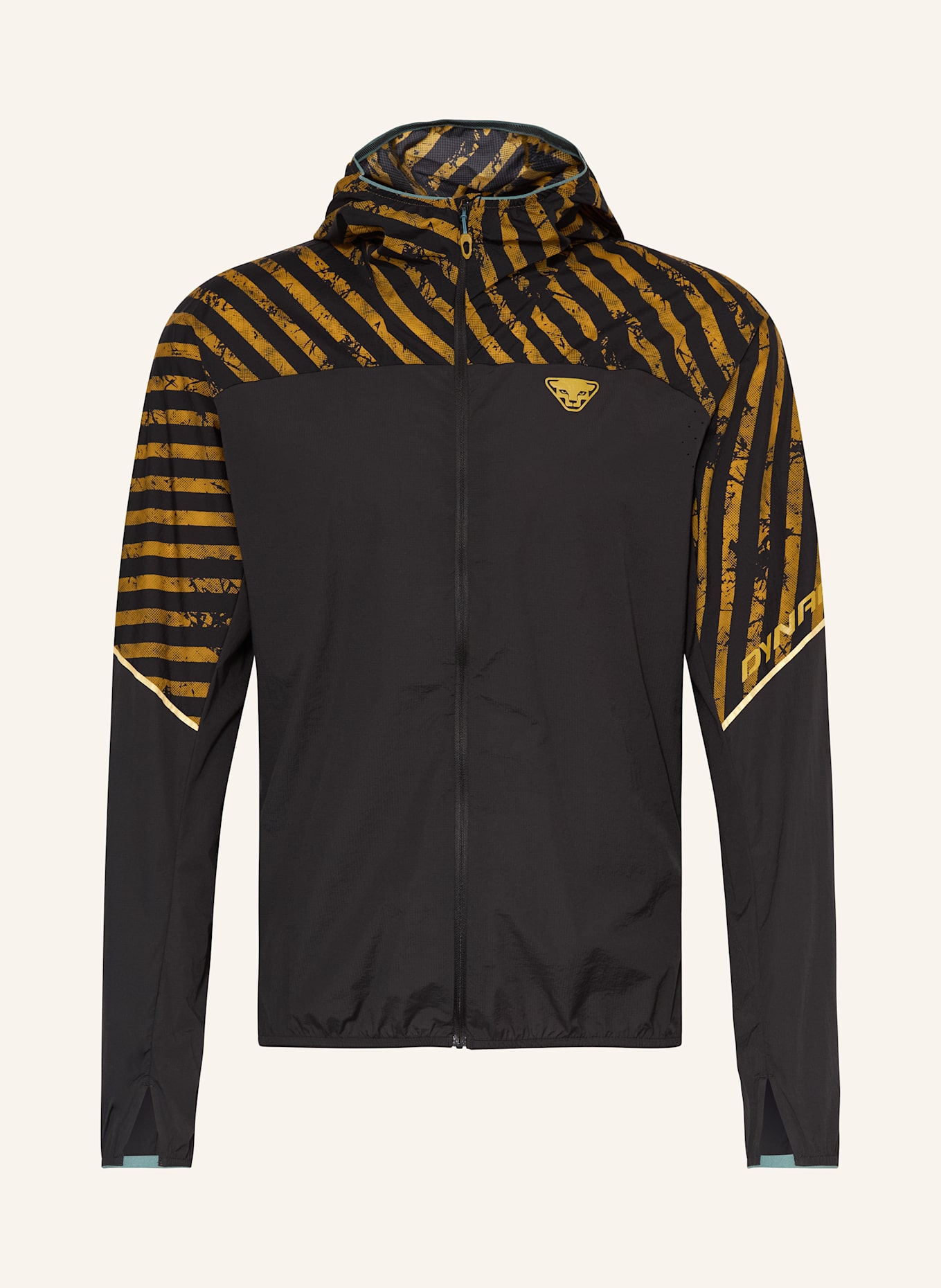 DYNAFIT Funktionsjacke TRAIL WIND: SCHWARZ / DUNKELGELB