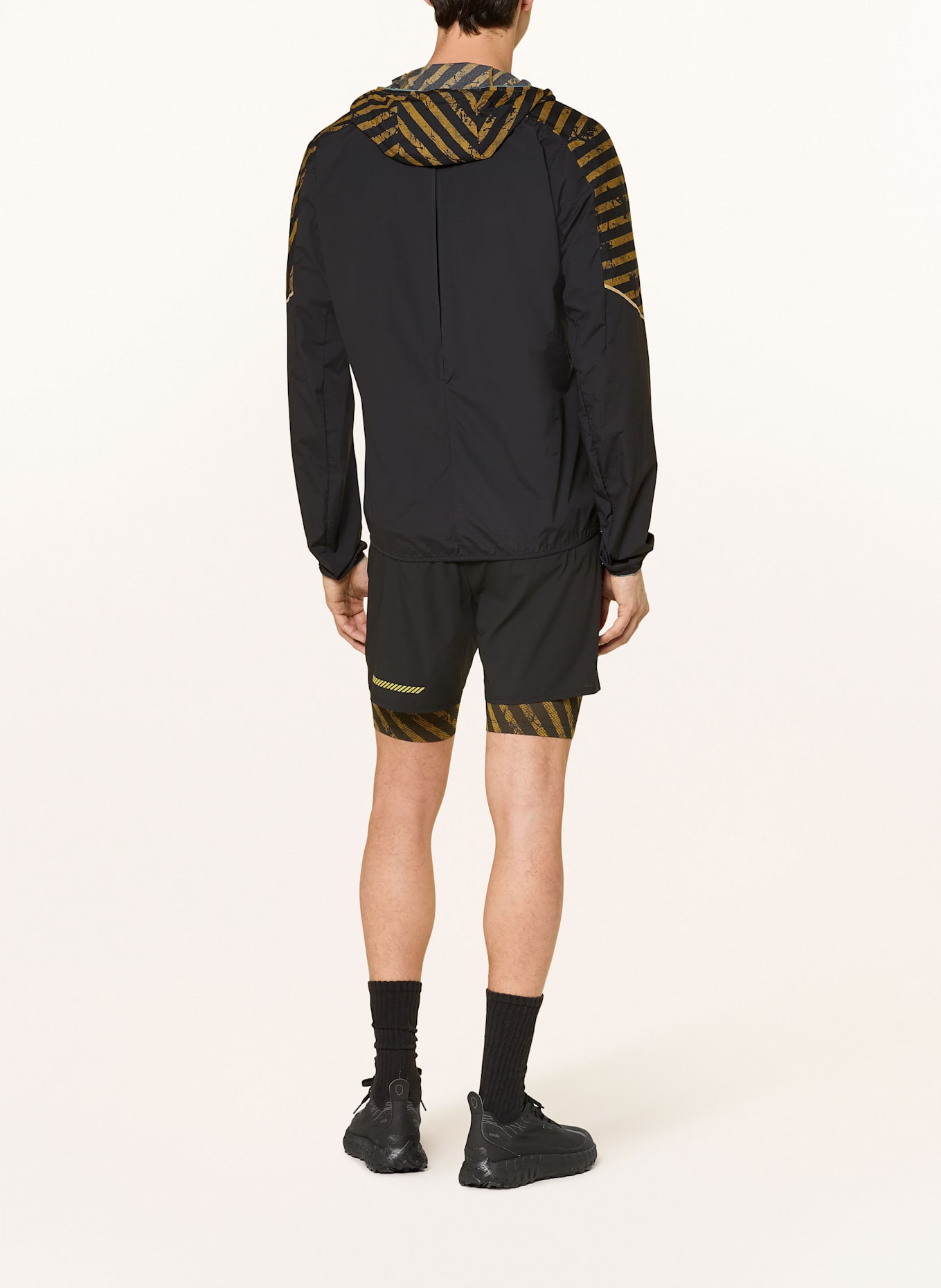 DYNAFIT Funktionsjacke TRAIL WIND: SCHWARZ / DUNKELGELB