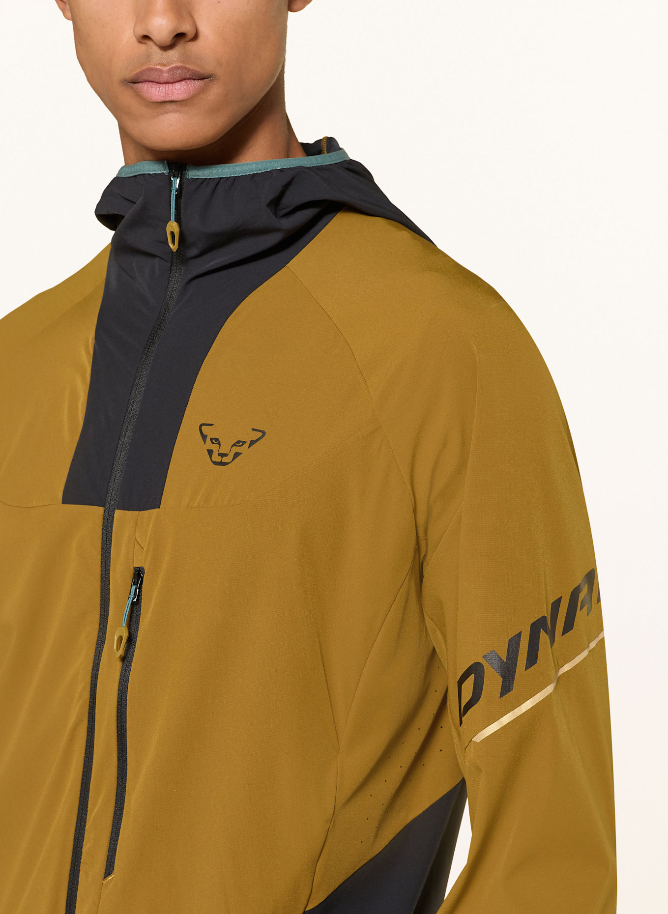 DYNAFIT Funktionsjacke TRAVERSE: DUNKELGELB / DUNKELGRAU