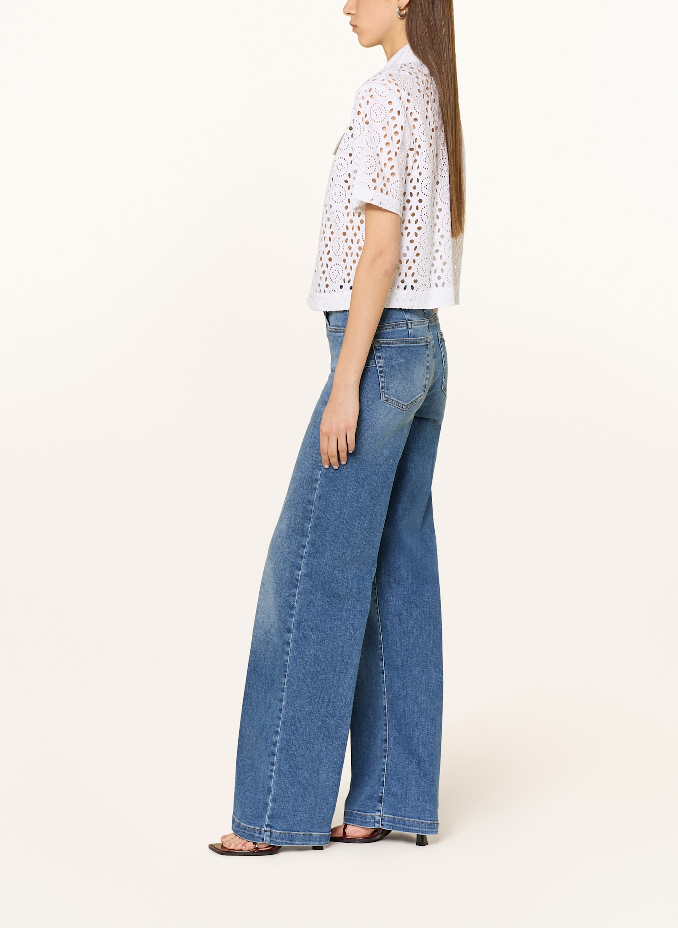 LIU JO Straight jeans in 78899 den.blue bubble wash