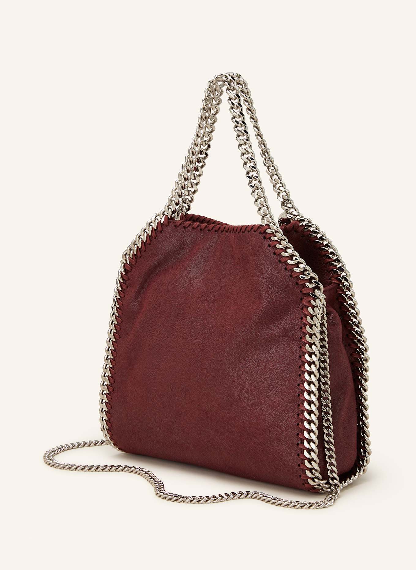 STELLA McCARTNEY Shopper FALABELLA MINI: DUNKELROT