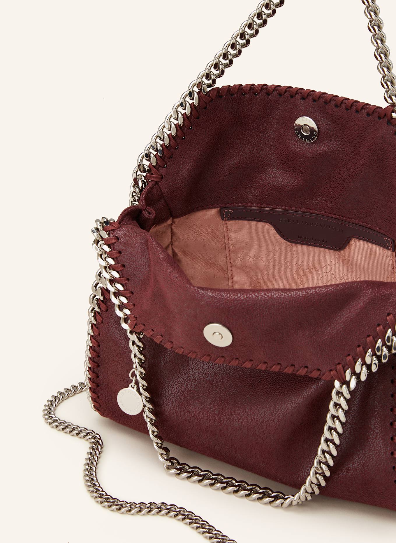STELLA McCARTNEY Shopper FALABELLA MINI: DUNKELROT