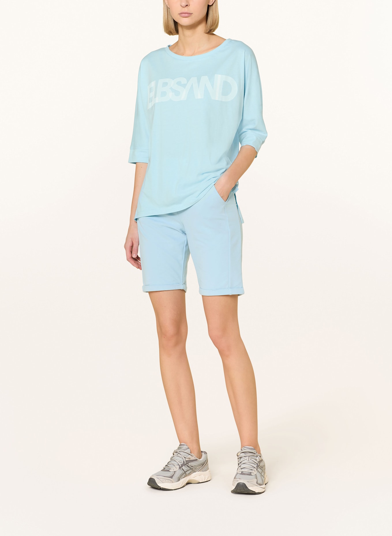 ELBSAND Shirt IMANI mit 3/4-Arm: HELLBLAU