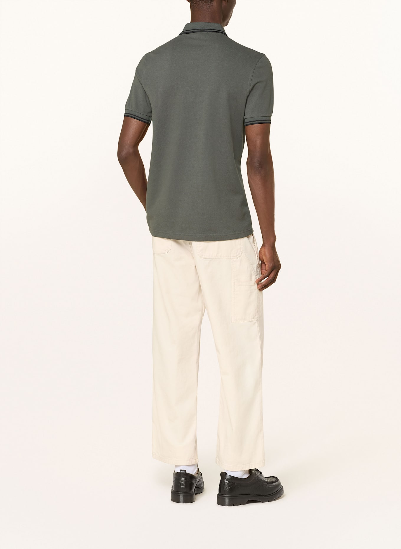 FRED PERRY Piqué-Poloshirt: KHAKI
