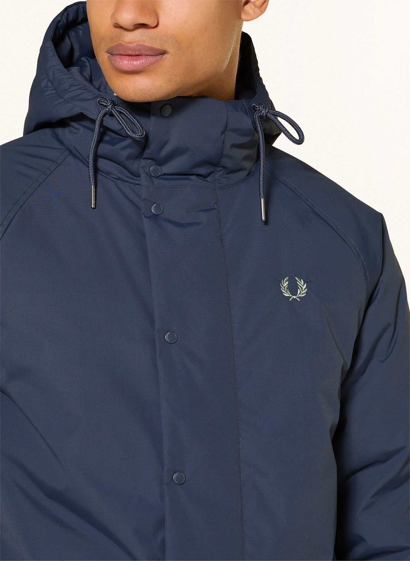 FRED PERRY Parka: DUNKELBLAU