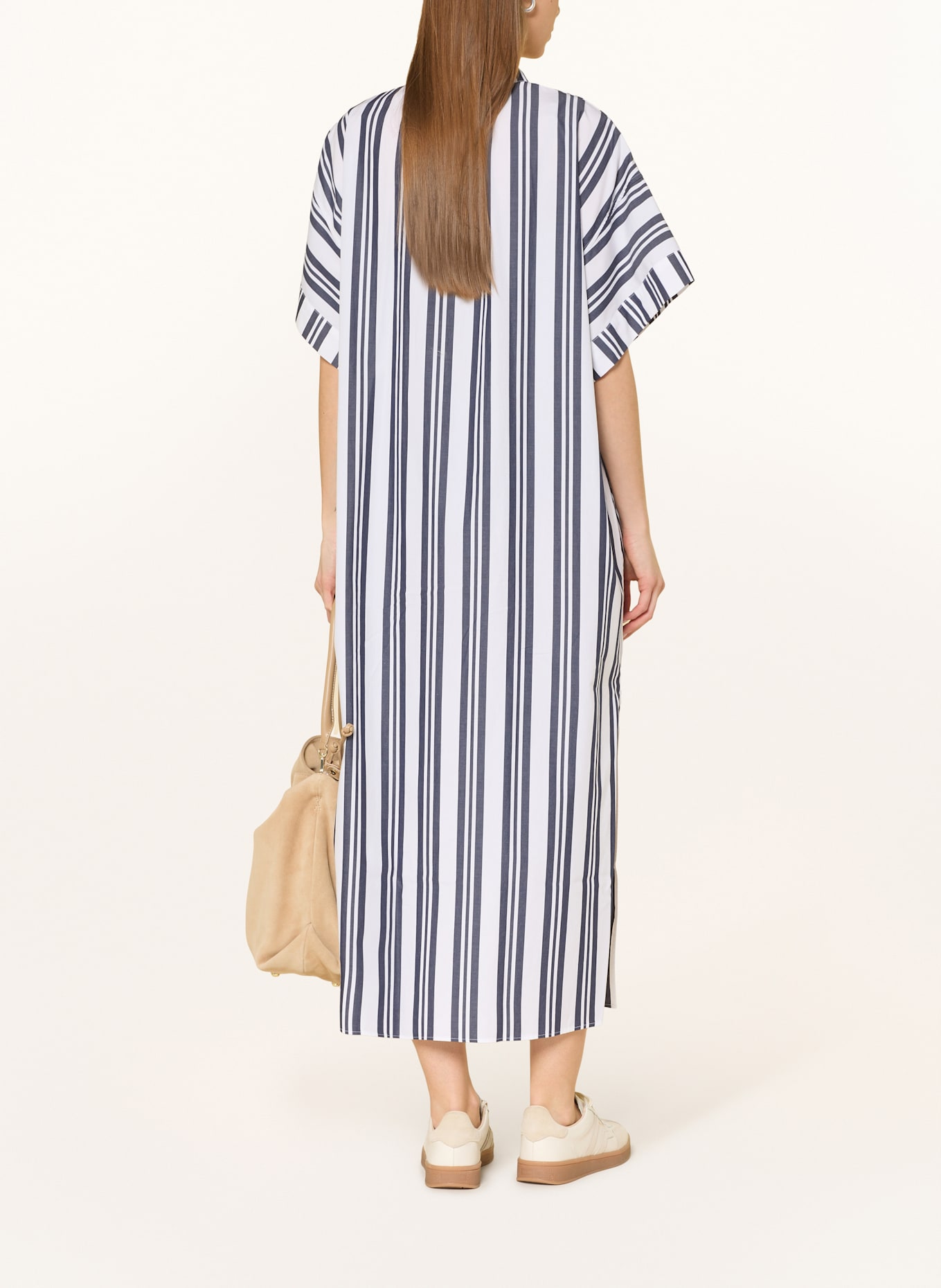 GANT Kleid: WEISS/ DUNKELBLAU