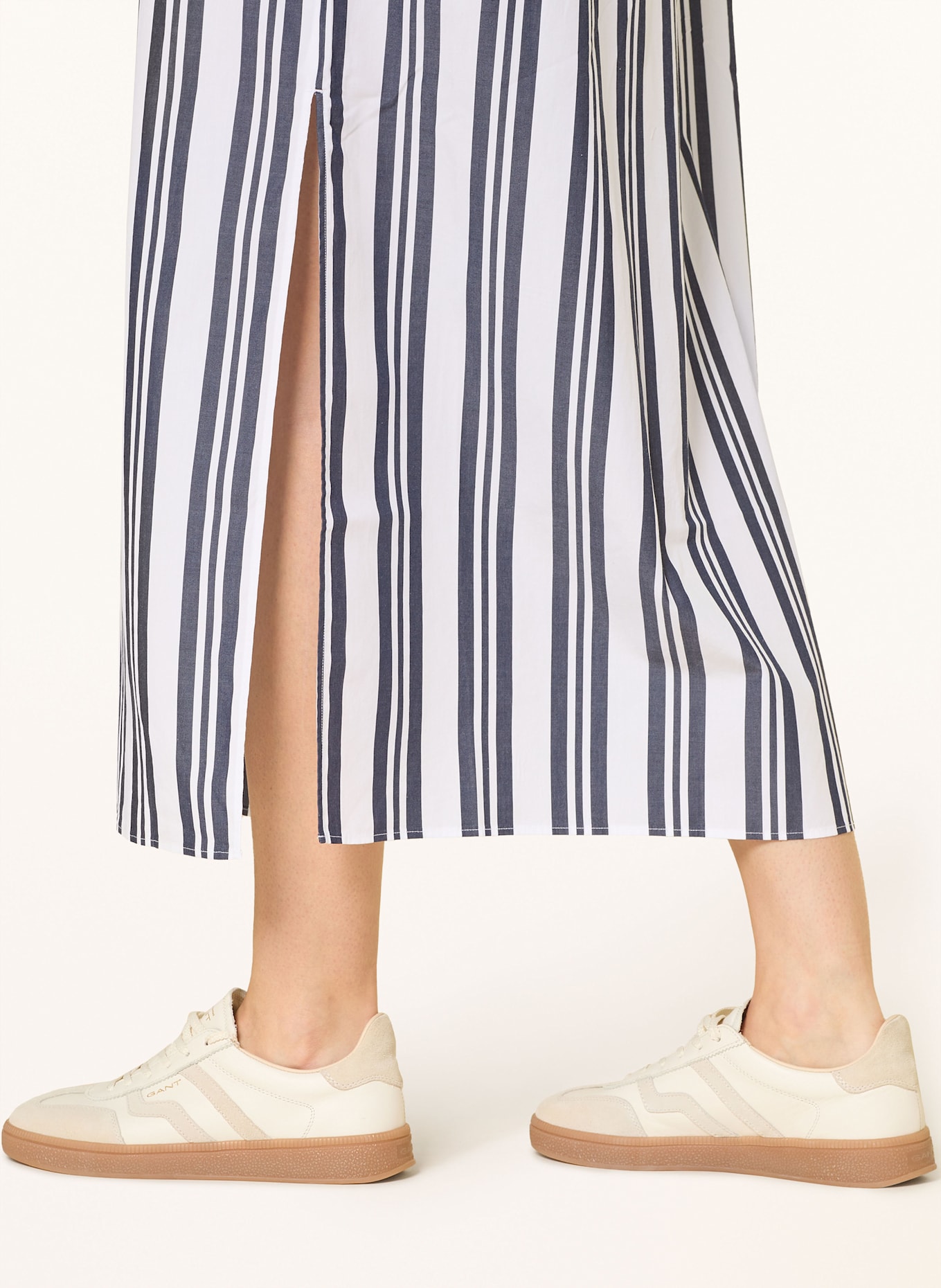 GANT Kleid: WEISS/ DUNKELBLAU