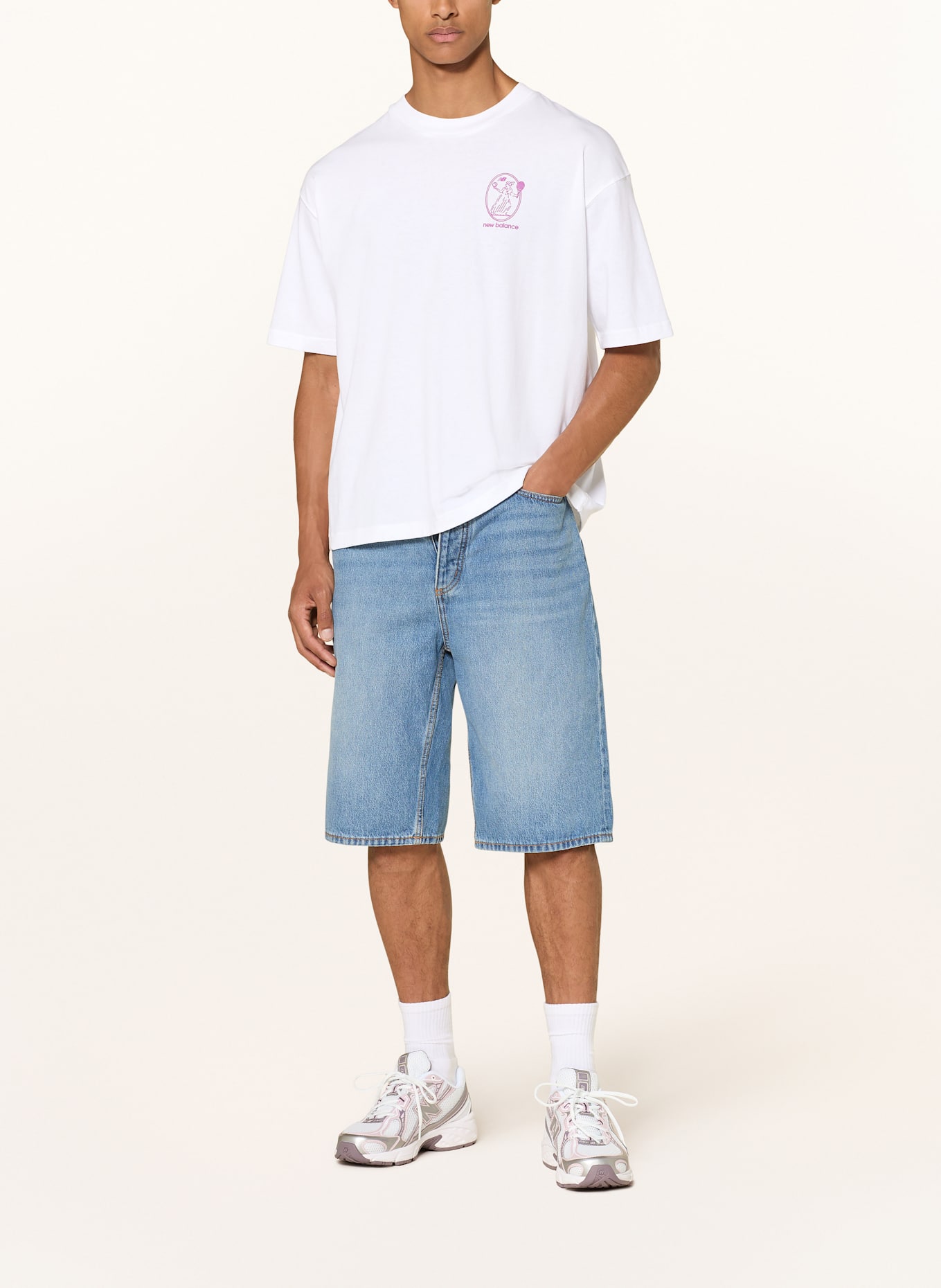 new balance T-shirt: BIAŁY