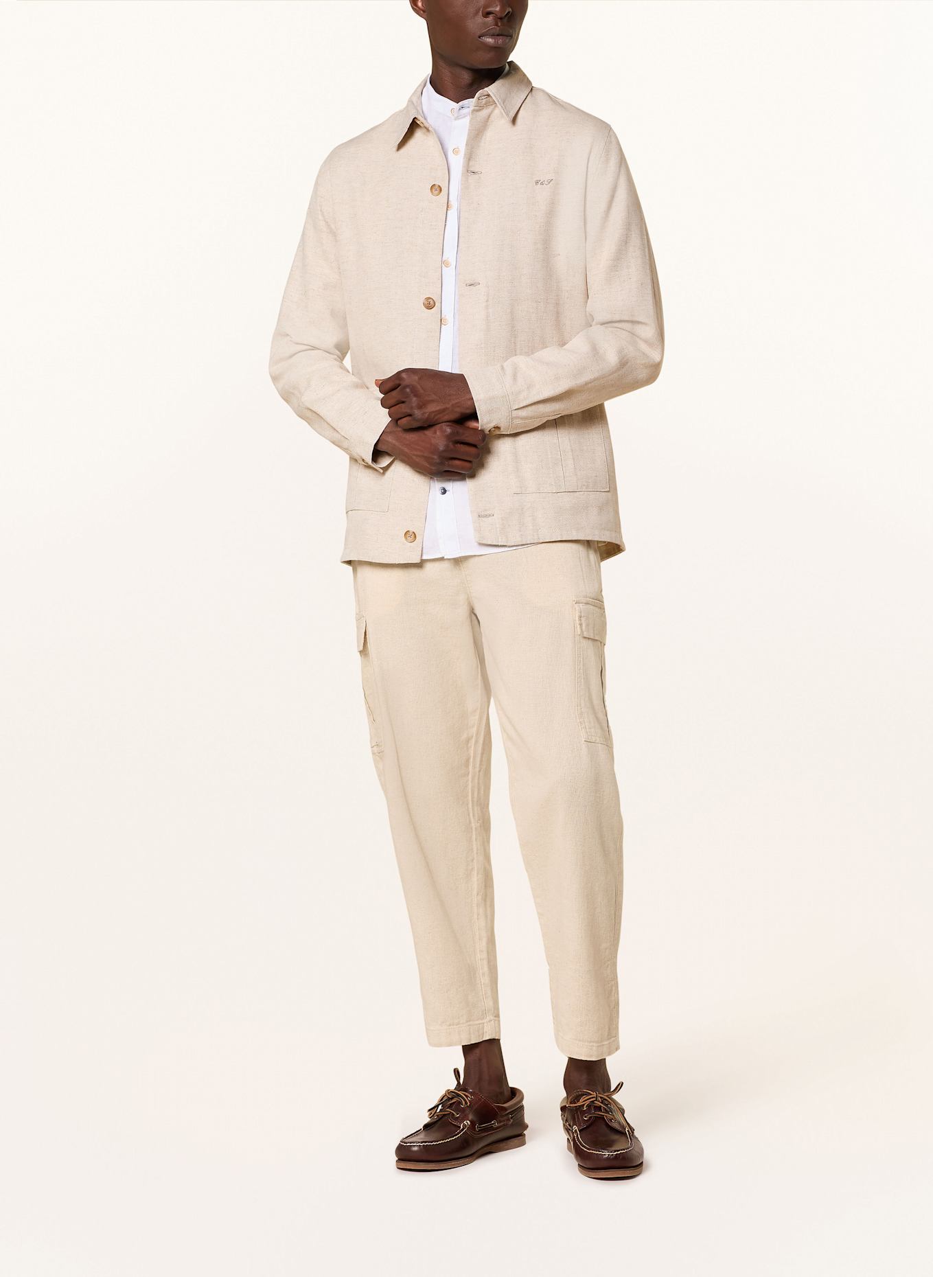 COLOURS & SONS Svrchní košile: KRÉMOVÁ