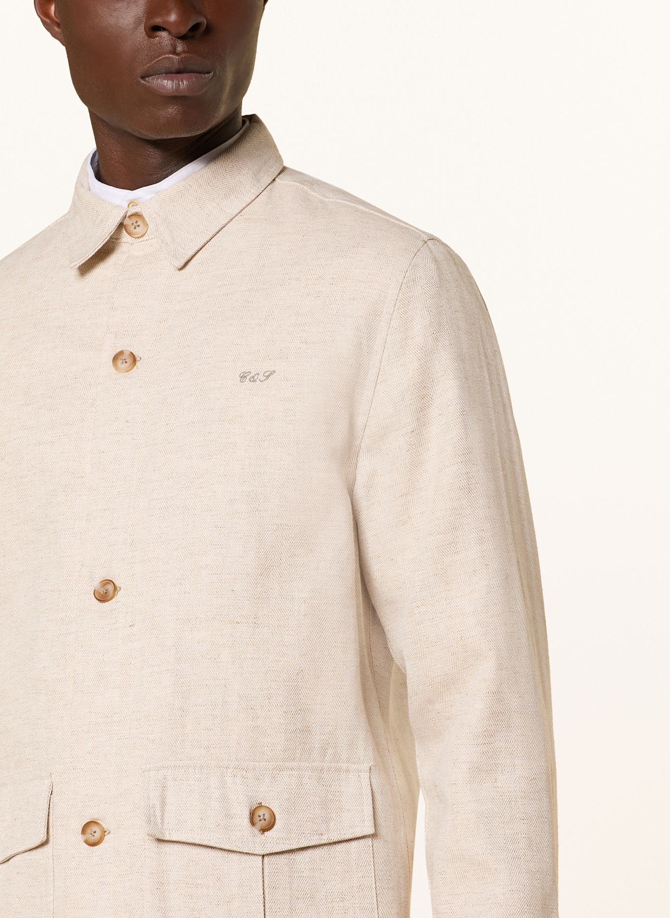 COLOURS & SONS Svrchní košile: KRÉMOVÁ