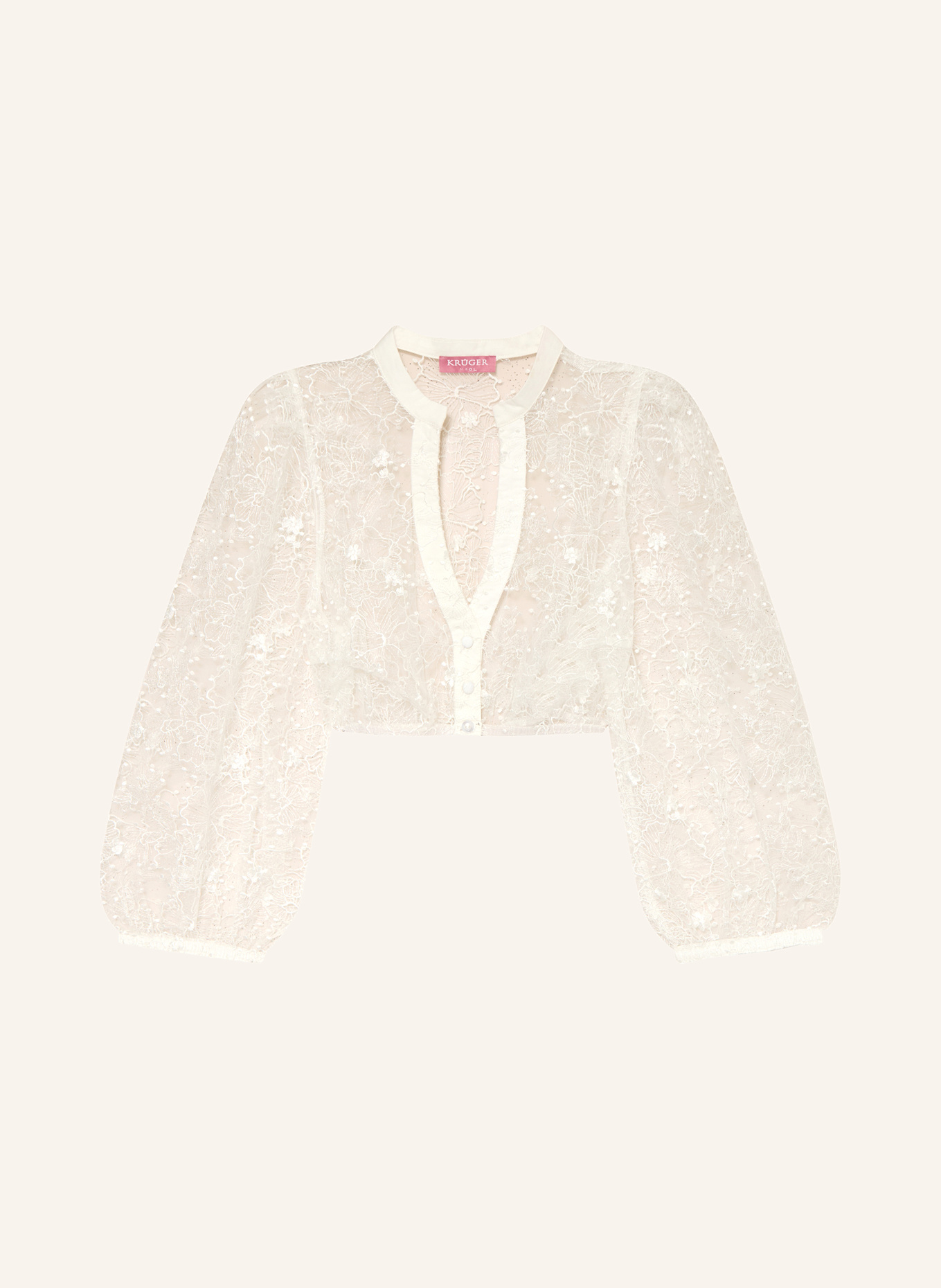 KRÜGER Dirndlbluse AFOMIA aus Spitze: ECRU