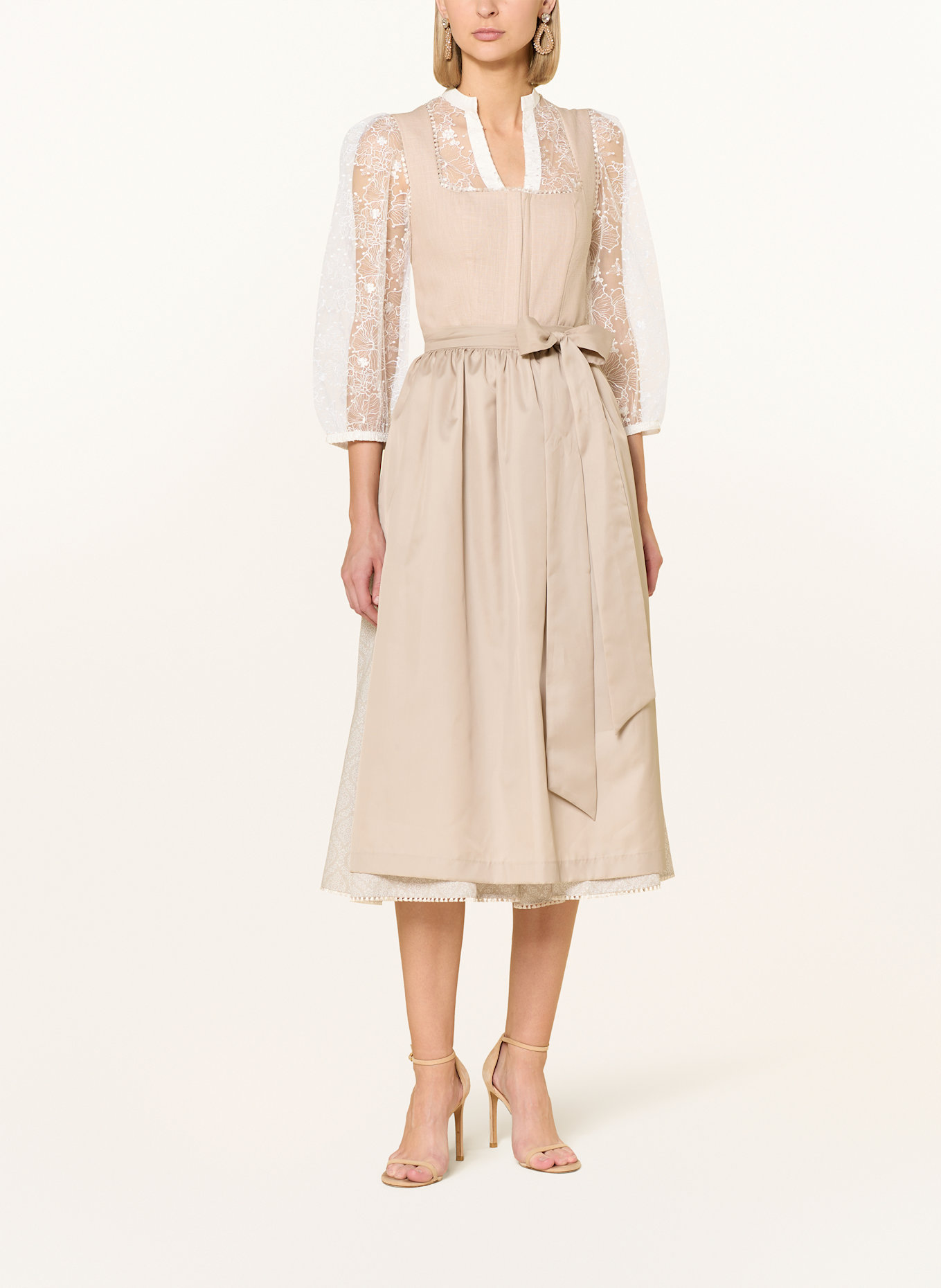 KRÜGER Dirndlbluse AFOMIA aus Spitze: ECRU