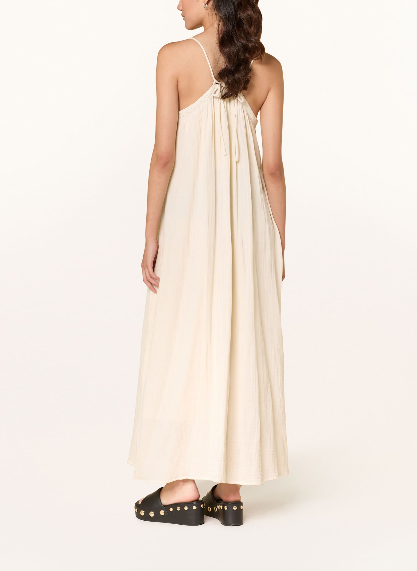 Y.A.S. Kleid mit Spitze: CREME