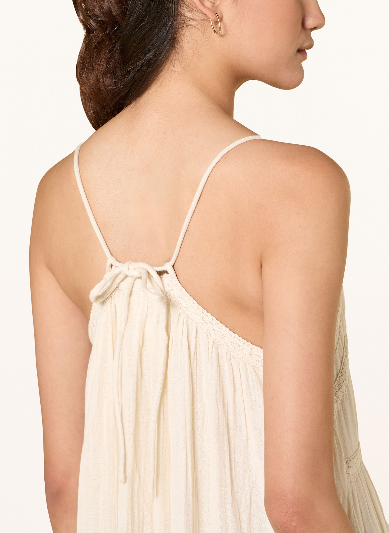 Y.A.S. Kleid mit Spitze: CREME