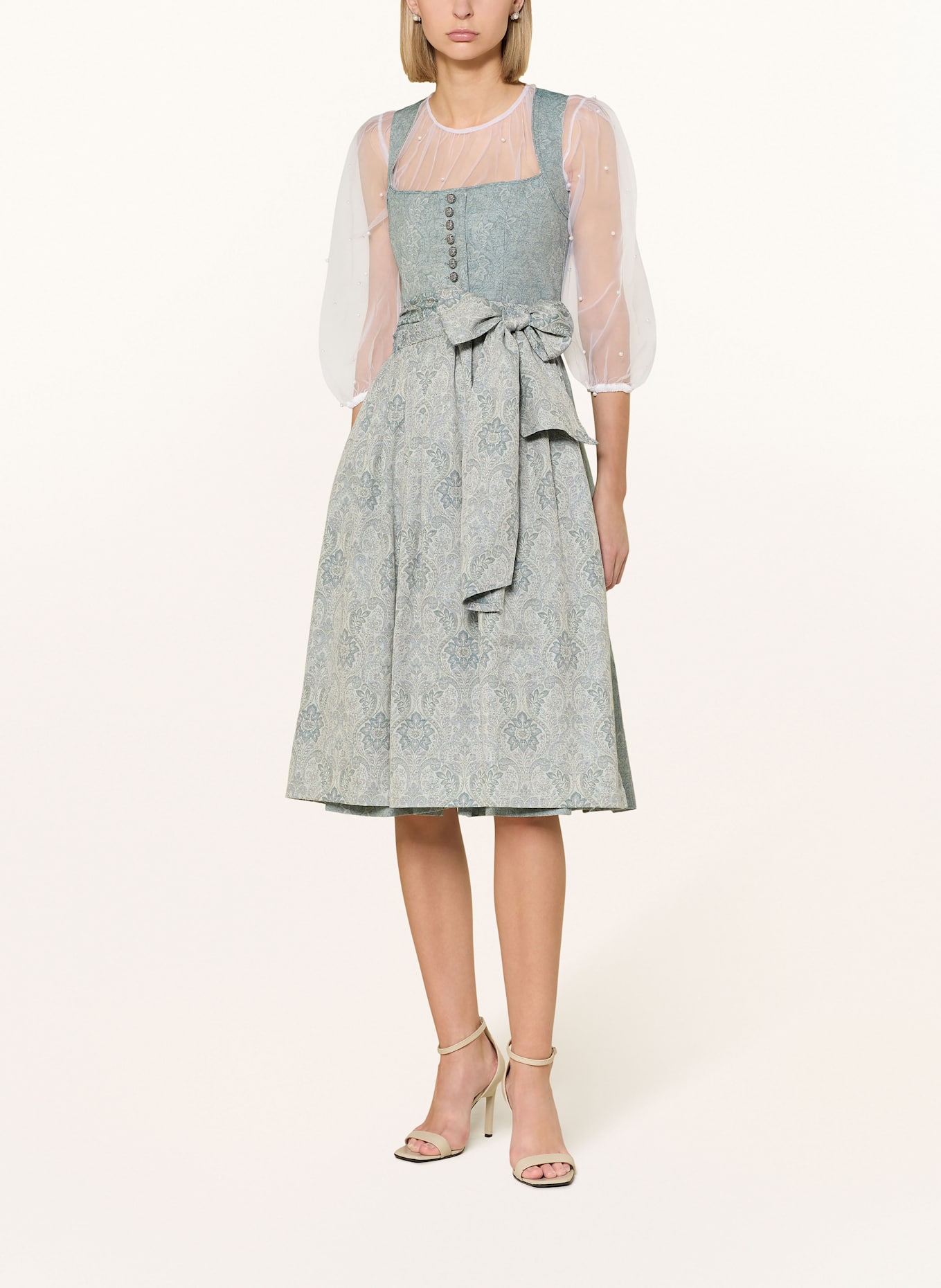 CocoVero Dirndl HEDI: HELLGRÜN/ GRÜN/ HELLLILA