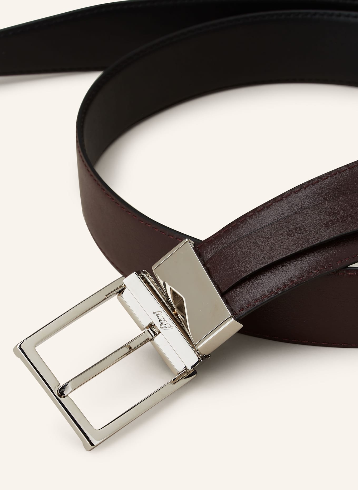 Brioni Pasek skórzany: CZARNY