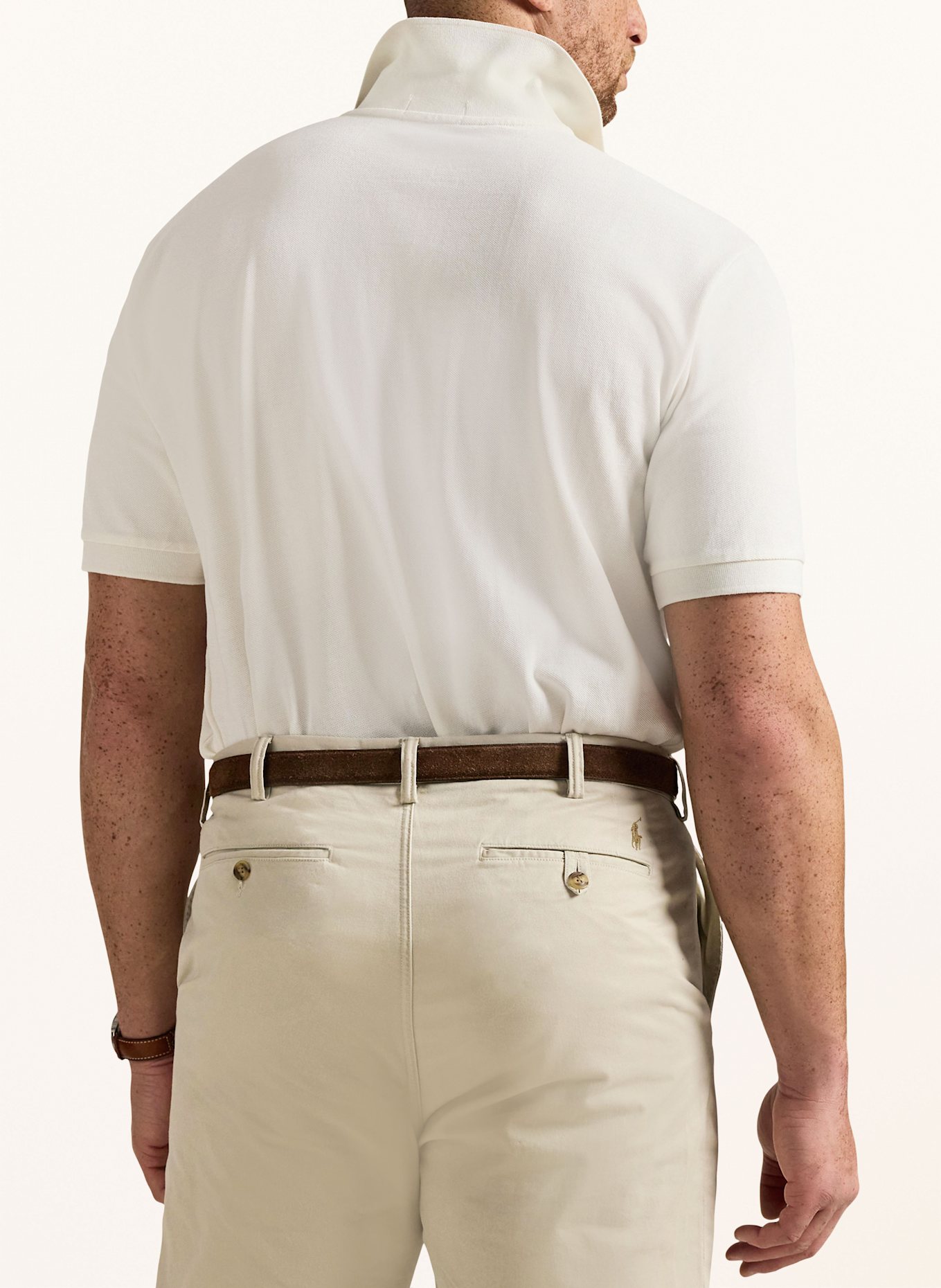 POLO RALPH LAUREN Big & Tall Piqué-Poloshirt: CREME
