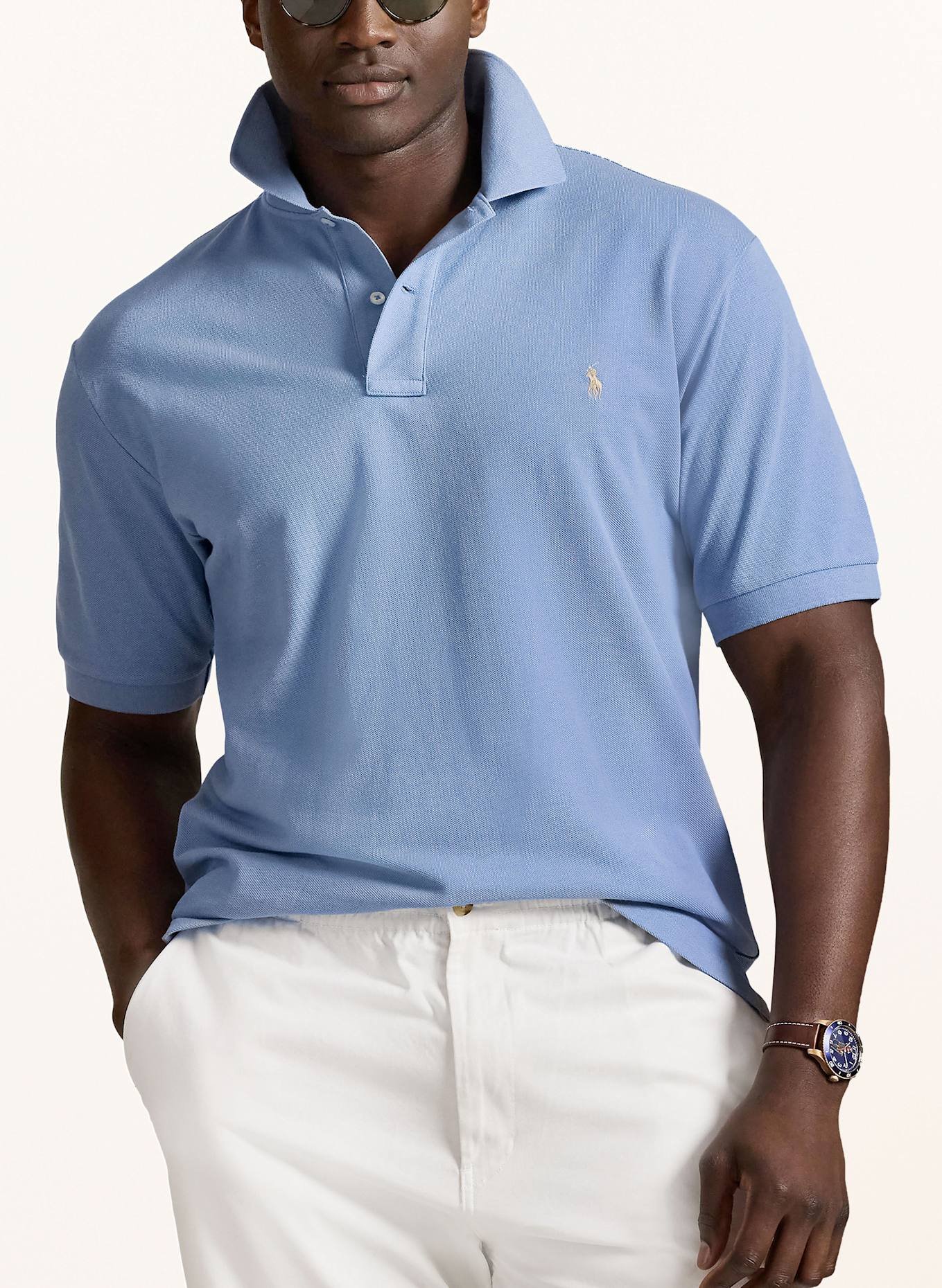 POLO RALPH LAUREN Big & Tall Piqué-Poloshirt: BLAU
