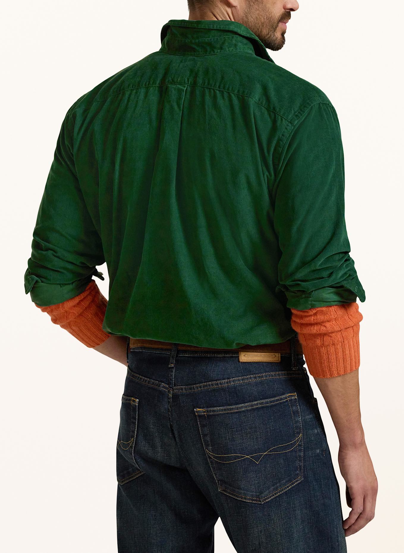 POLO RALPH LAUREN Big & Tall Corduroy shirt classic fit: GREEN