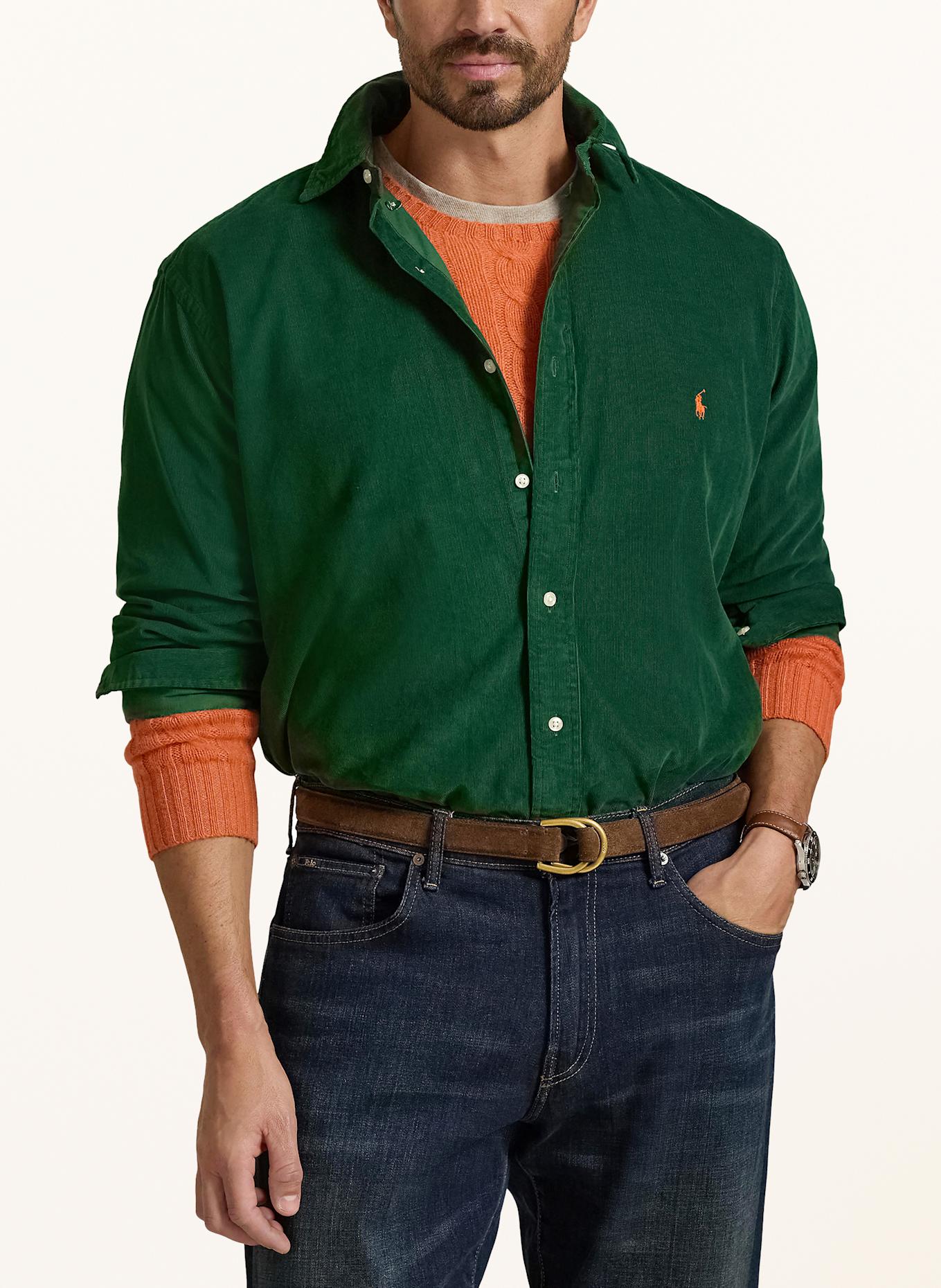 POLO RALPH LAUREN Big & Tall Corduroy shirt classic fit: GREEN