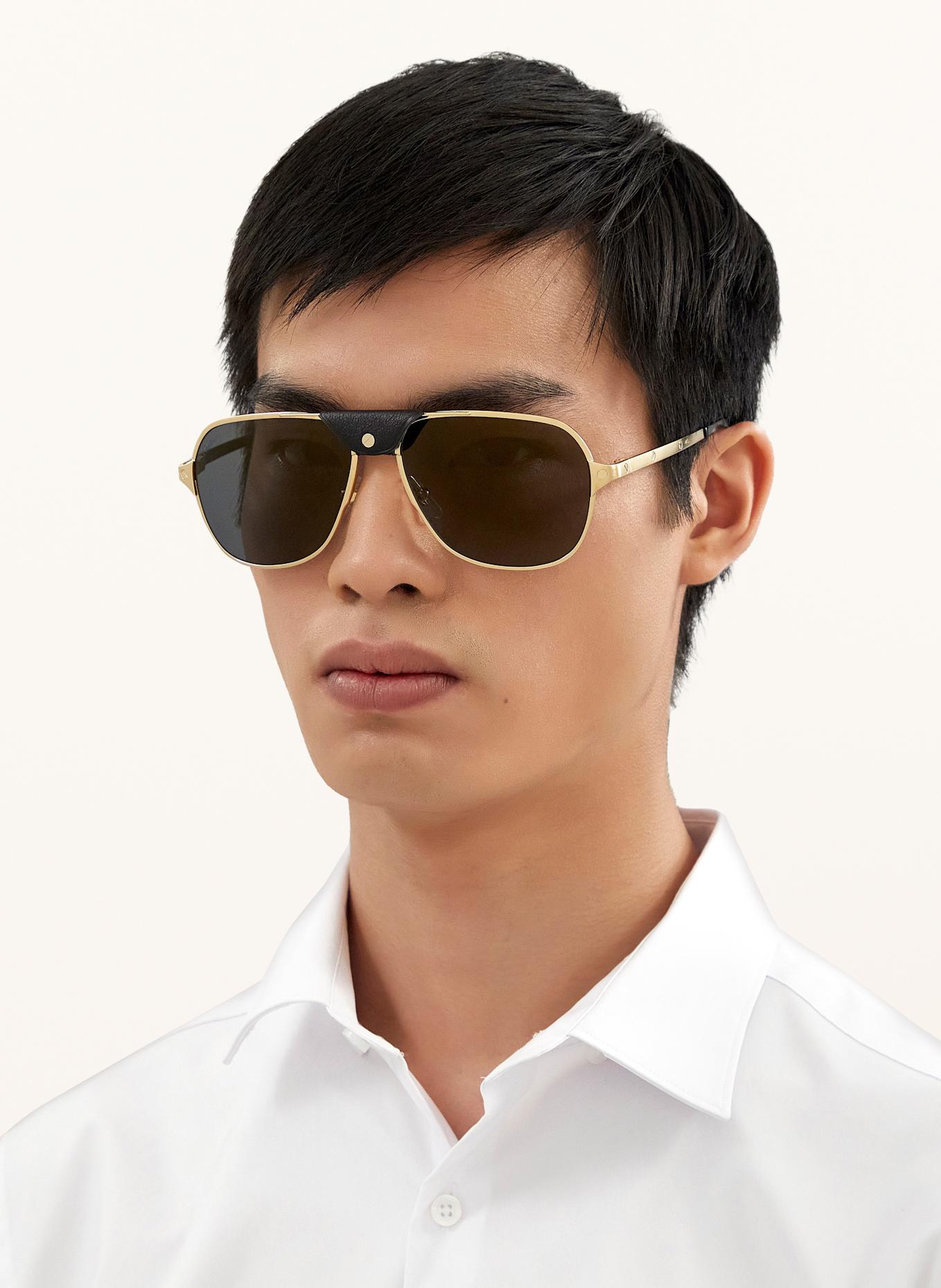 Cartier Sonnenbrille CT0165S: 2300L1 - GOLD/ GRAU POLARISIERT