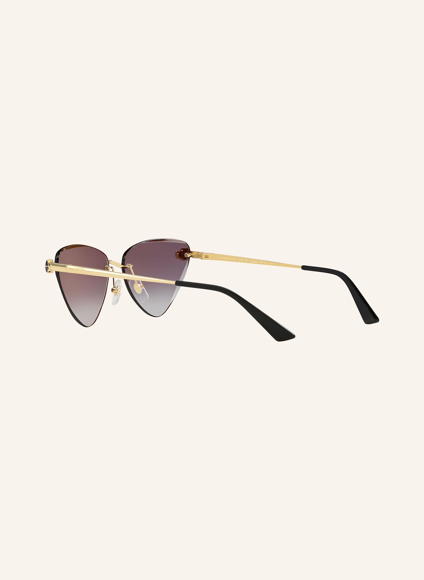 Cartier Sunglasses CT0399S: 2300L1 - GOLD/ GRAY GRADIENT
