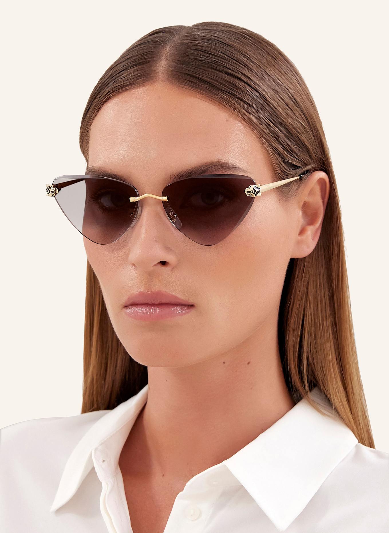 Cartier Sunglasses CT0399S: 2300L1 - GOLD/ GRAY GRADIENT