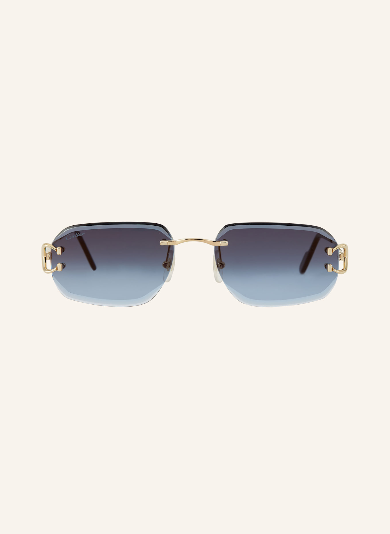 Cartier Sunglasses 6L001729: 2300B1 - GOLD/ BLUE