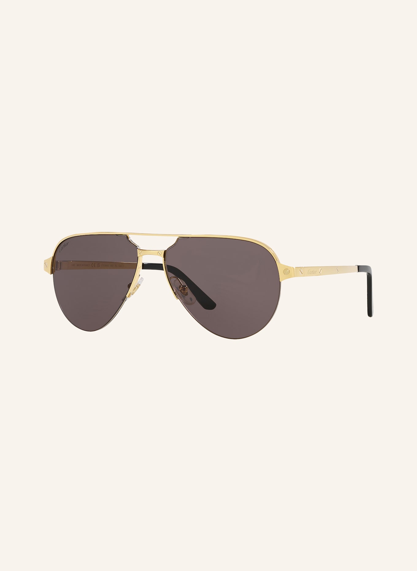Cartier Sonnenbrille CT0386S: 2300L1 - GOLD/ GRAU