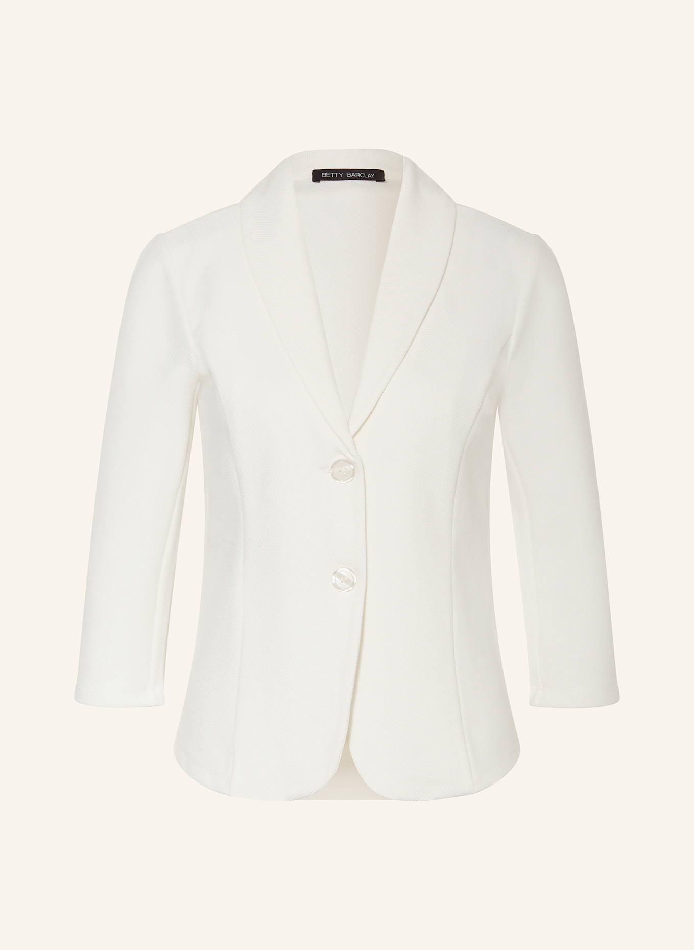 Betty Barclay Blazer mit 3/4-Arm: WEISS