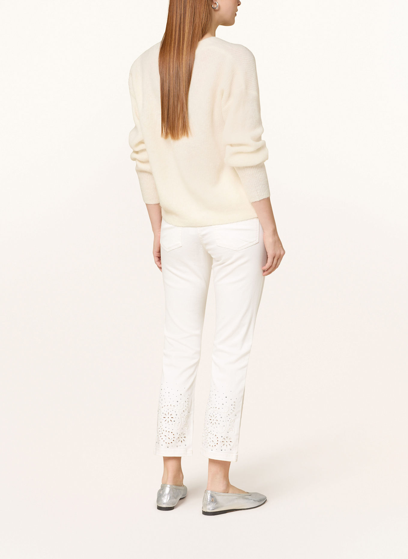Betty Barclay 7/8-Jeans mit Schmucksteinen: 1014 OFFWHITE