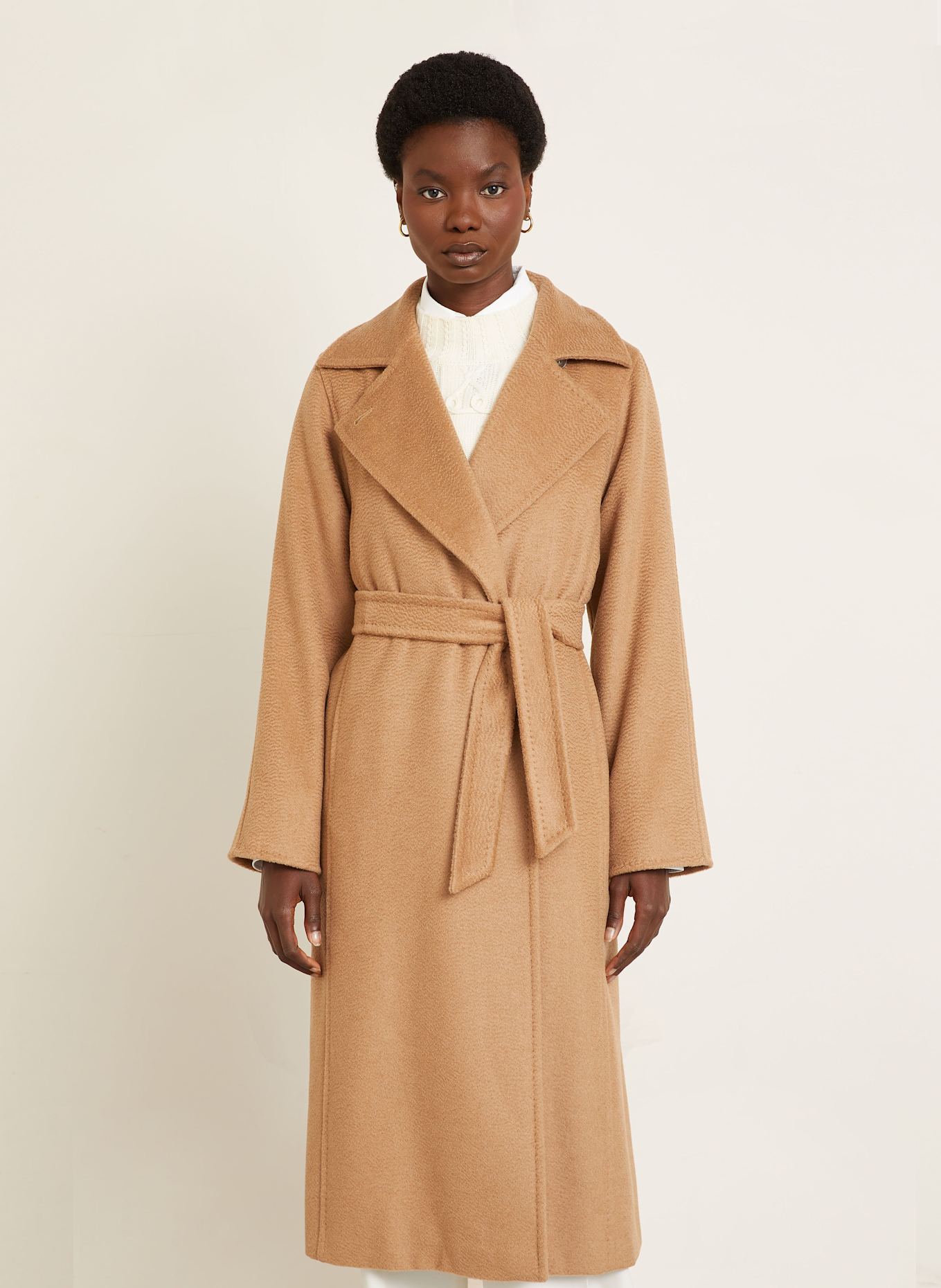 Max Mara MANUELA camel hair coat in camel
