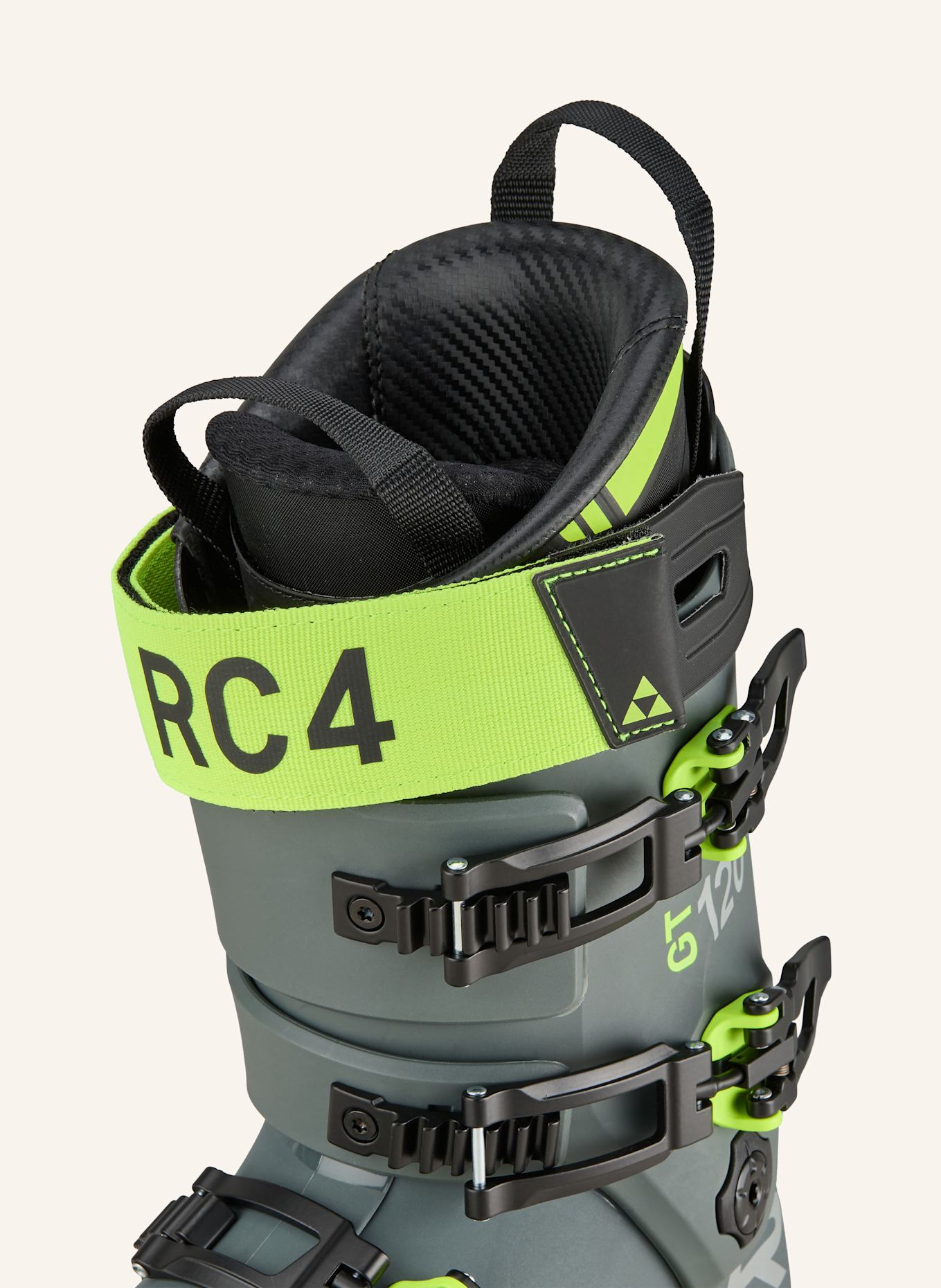 FISCHER Ski boots THE CURV GT 120: GRAY / NEON YELLOW