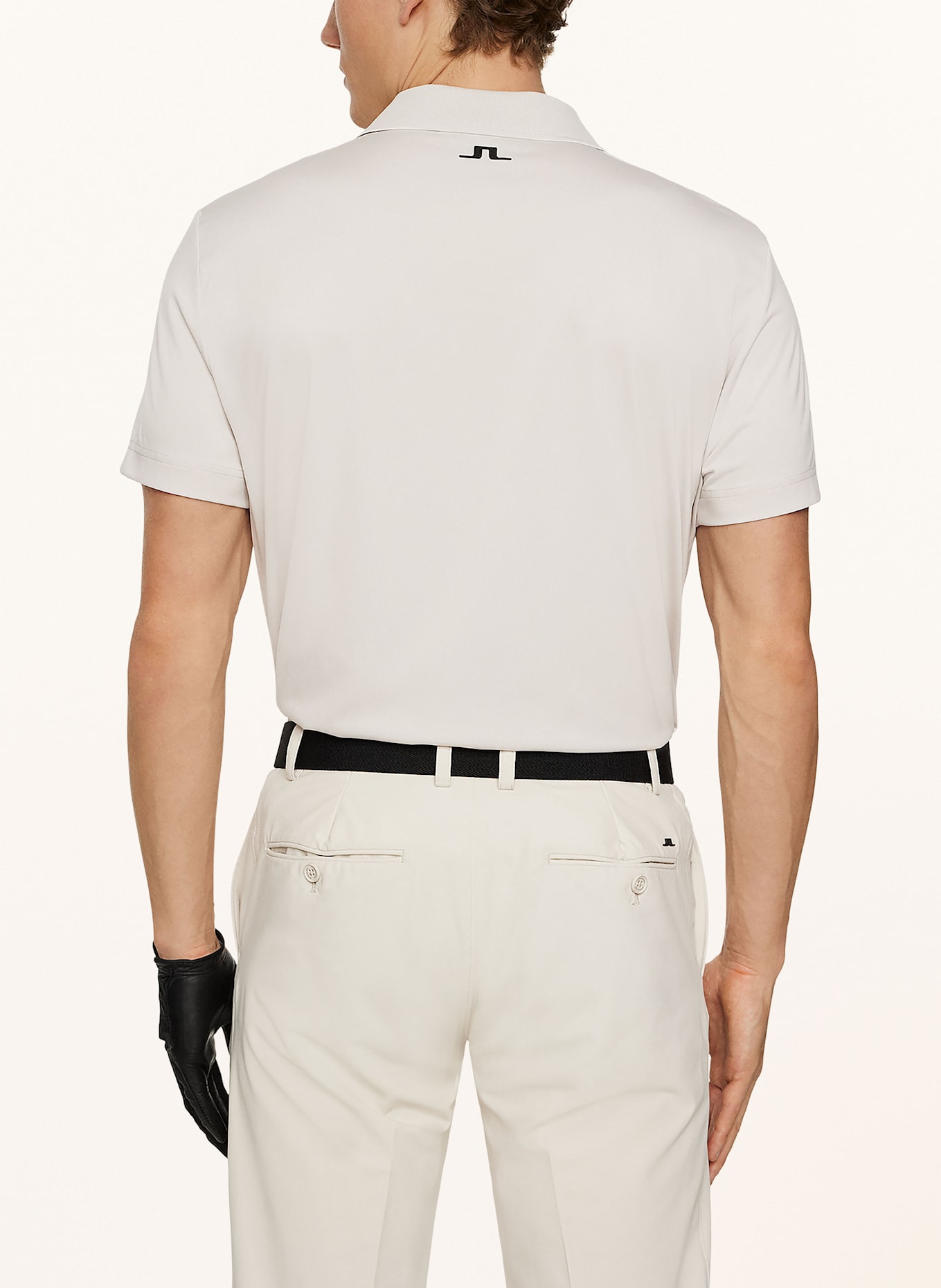 J.LINDEBERG logo-patch cotton polo shirt Weiß: CREAM