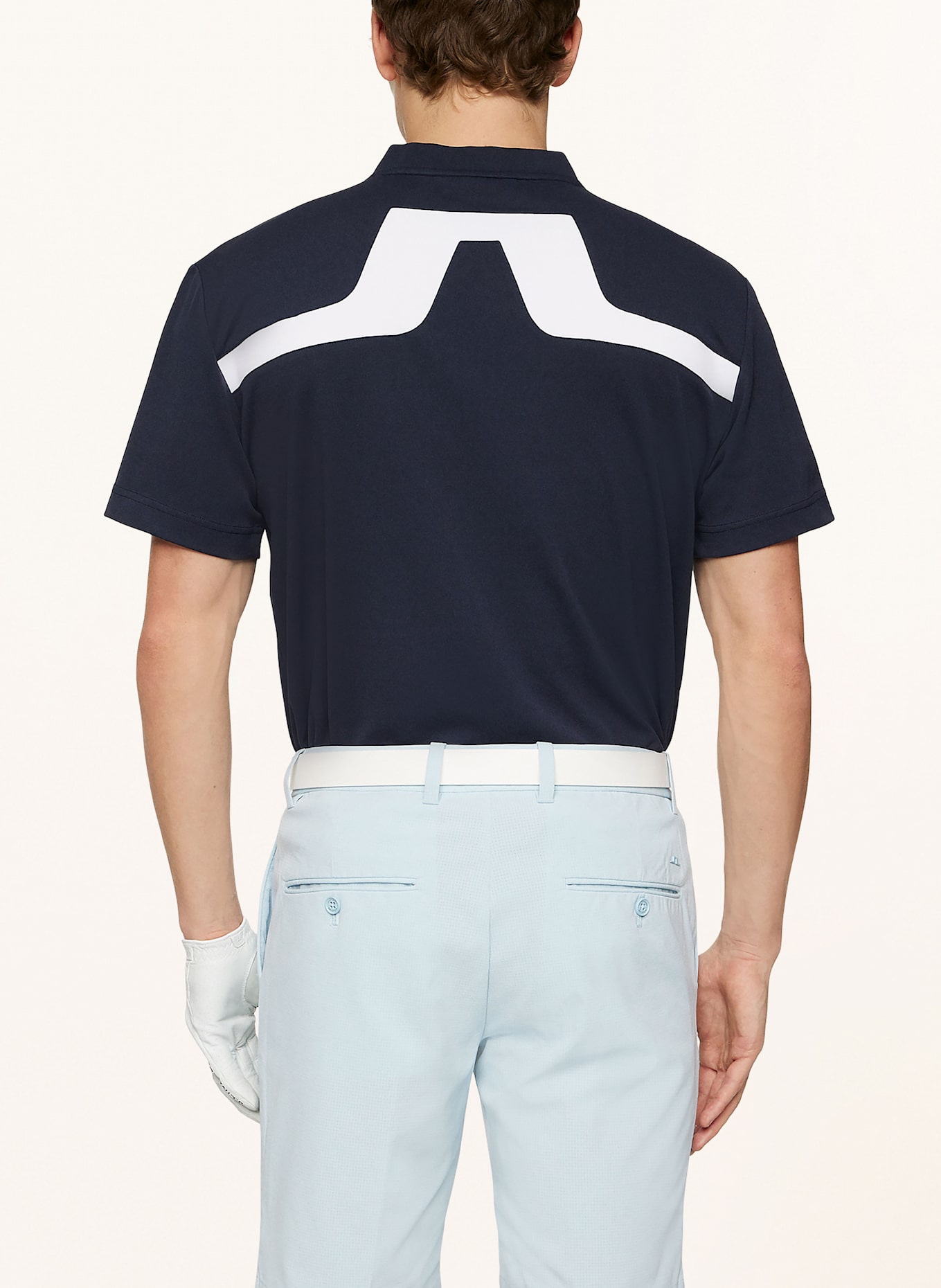 J.LINDEBERG Funktionsshirt: DUNKELBLAU / WEISS