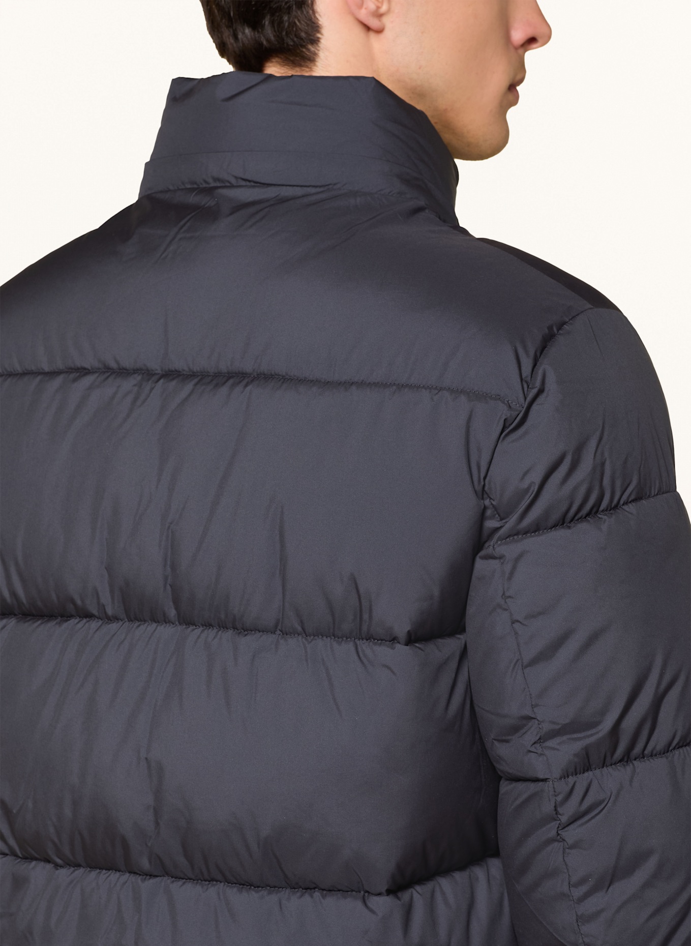 ECOALF Steppmantel VELAN mit abnehmbarer Kapuze: DUNKELBLAU