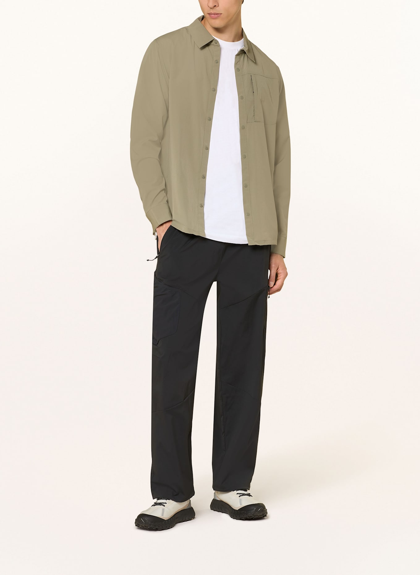 odlo Outdoorová košile ESSENTIAL: OLIVOVÁ