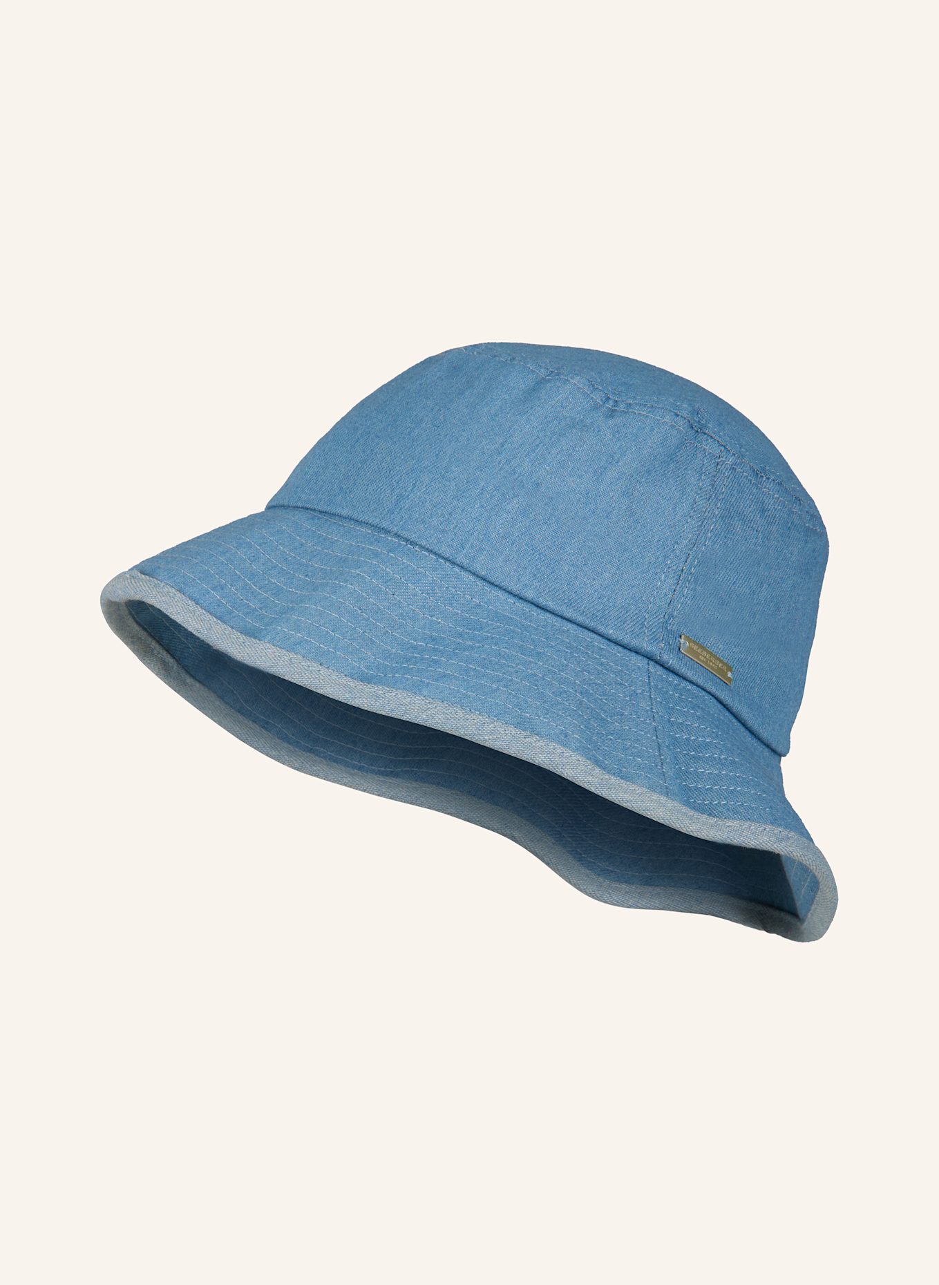 SEEBERGER Bucket-Hat: HELLBLAU