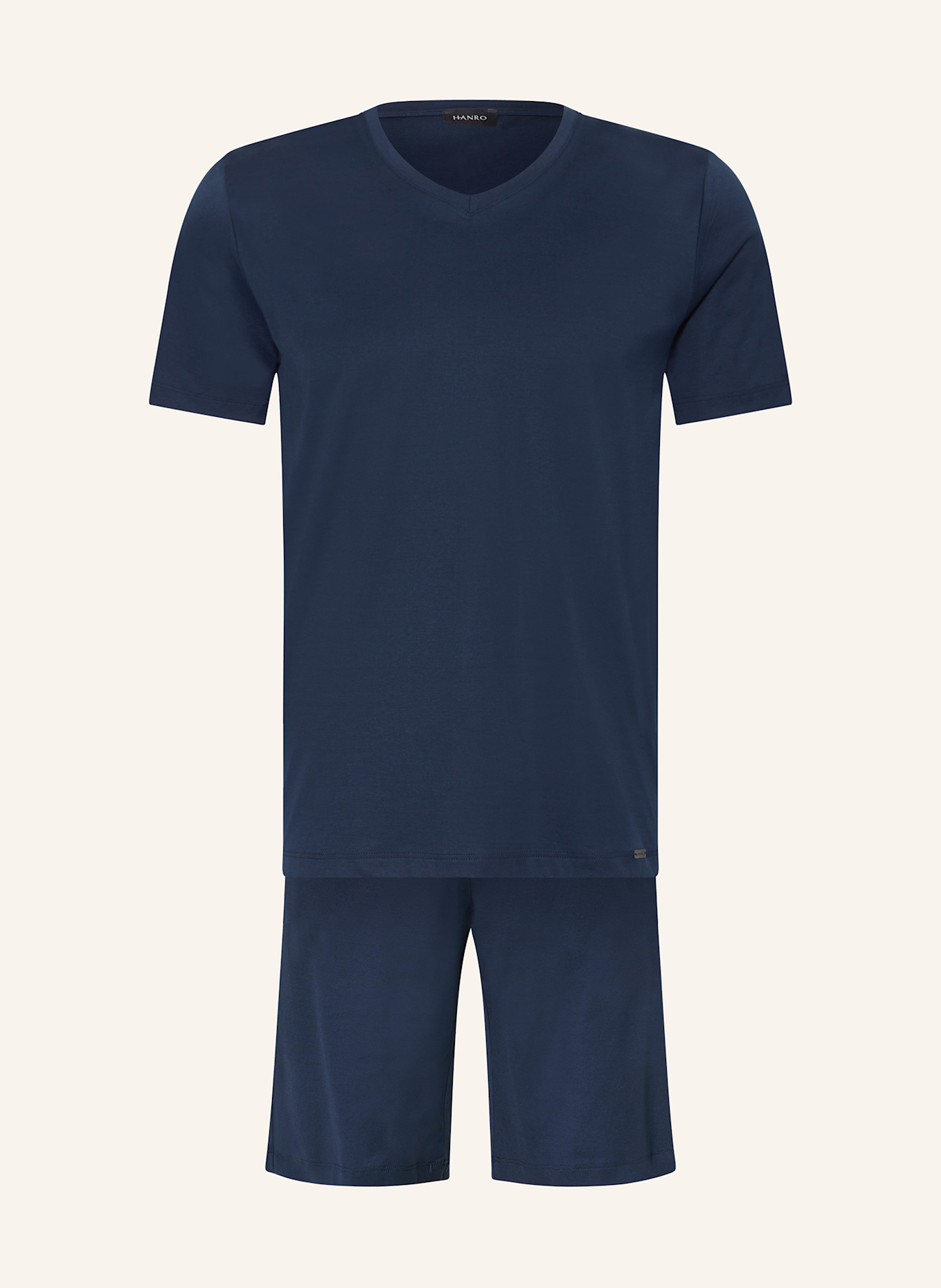 HANRO Shorty-Schlafanzug NIGHT SELECTION: DUNKELBLAU