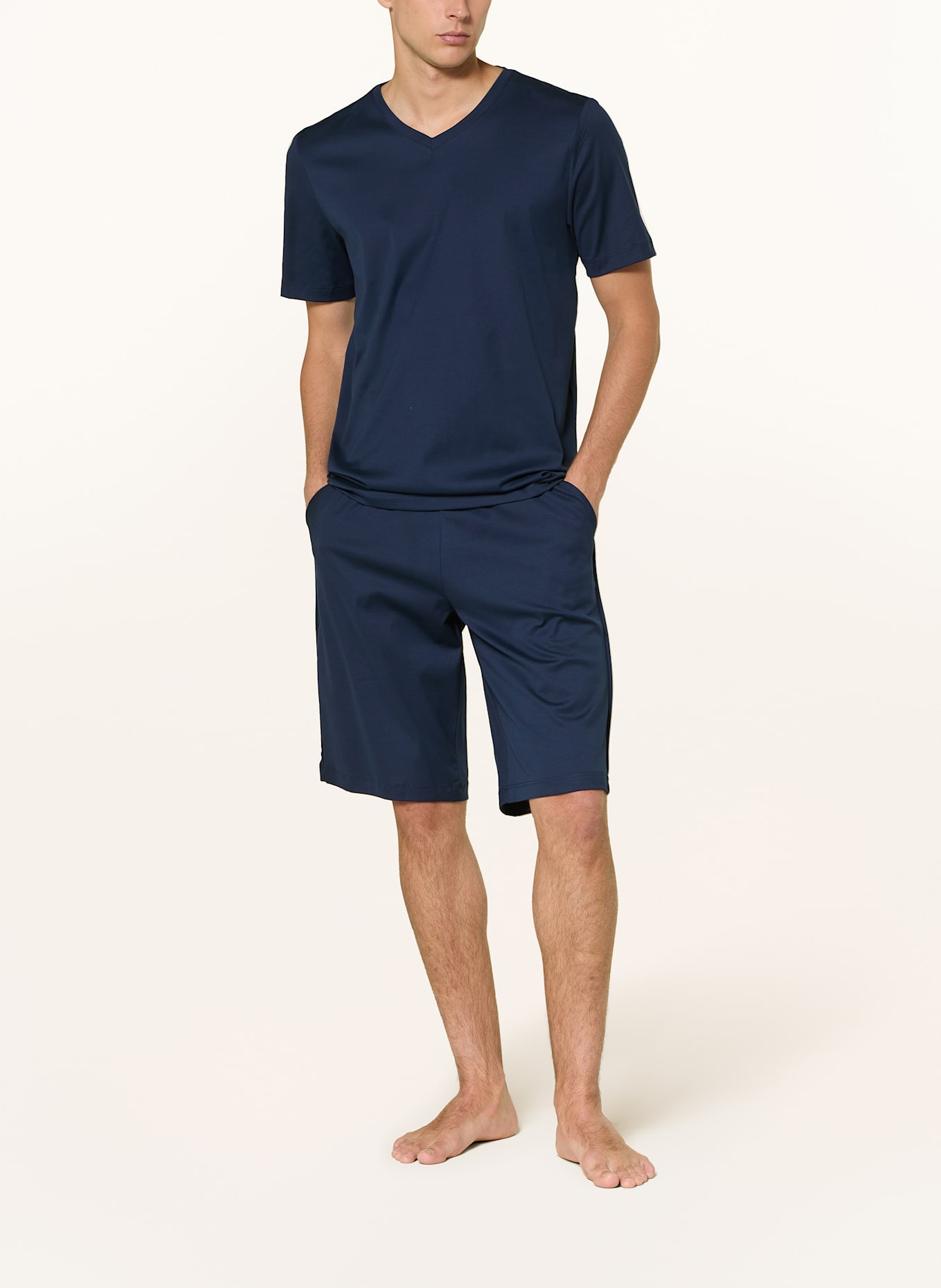 HANRO Shorty-Schlafanzug NIGHT SELECTION: DUNKELBLAU