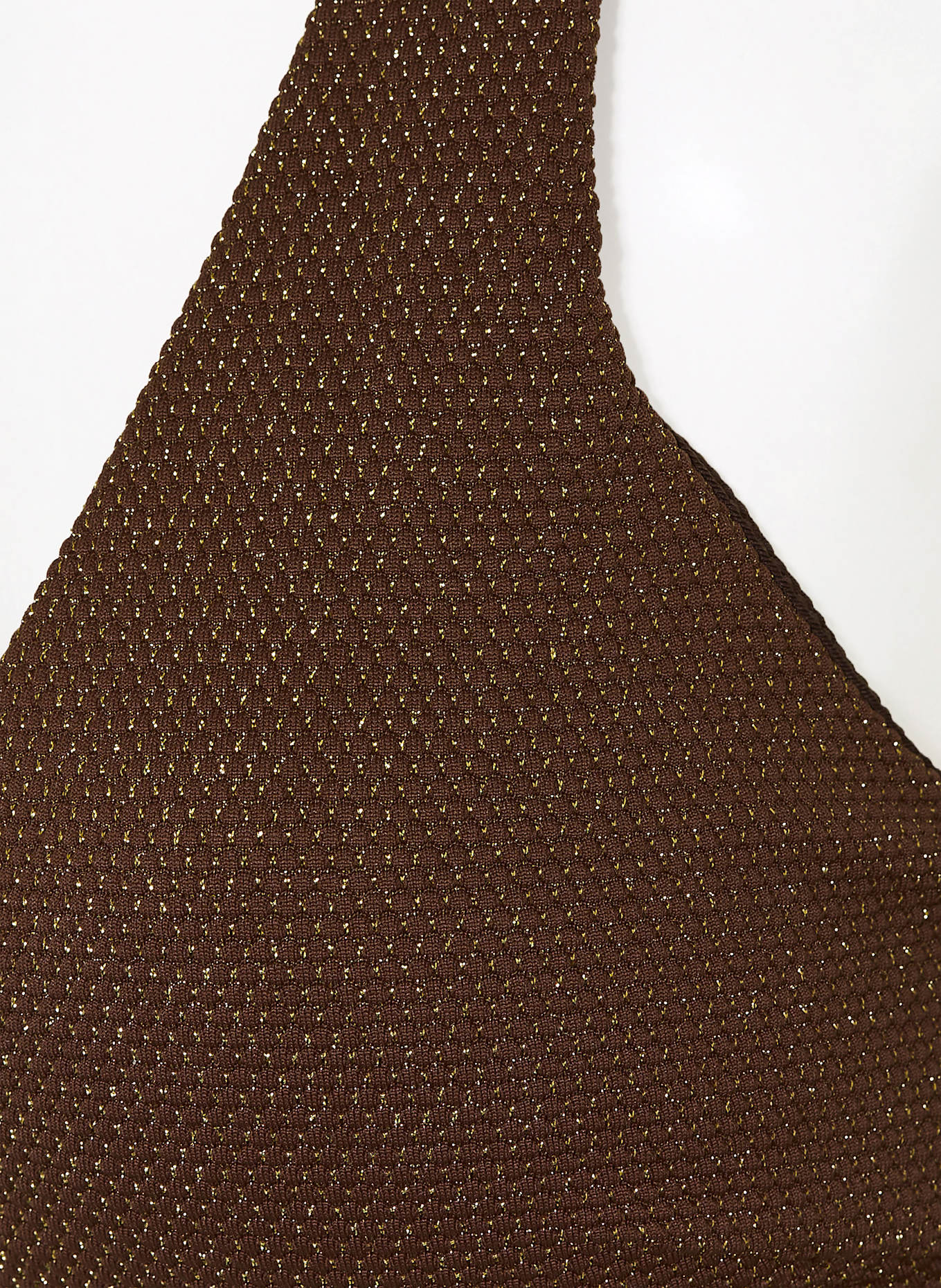 JETS Australia Bralette-Bikini-Top TIRARI mit Glitzergarn: DUNKELBRAUN