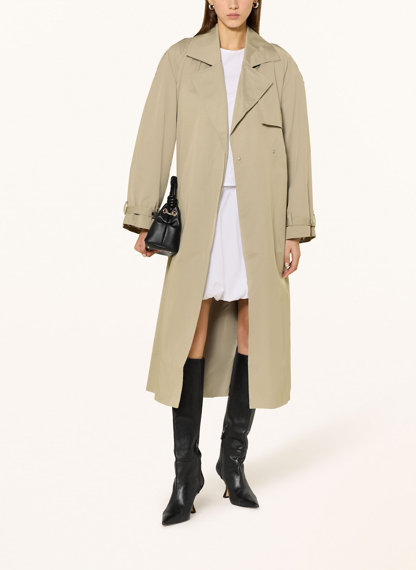 LeGer Studio Trenčkot ELENA: KHAKI