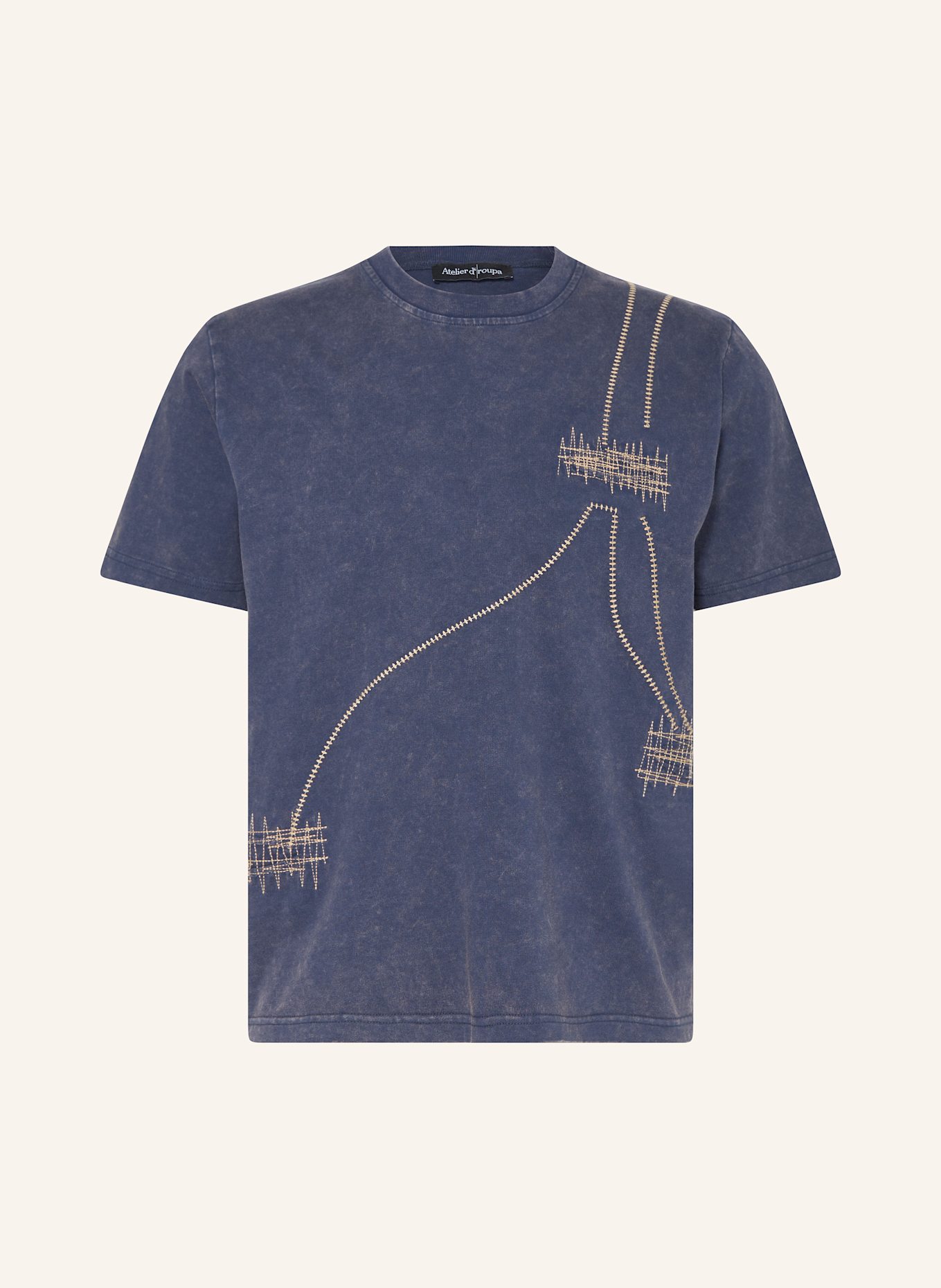 ATELIER D’ROUPA T-Shirt TAILOR: DUNKELBLAU