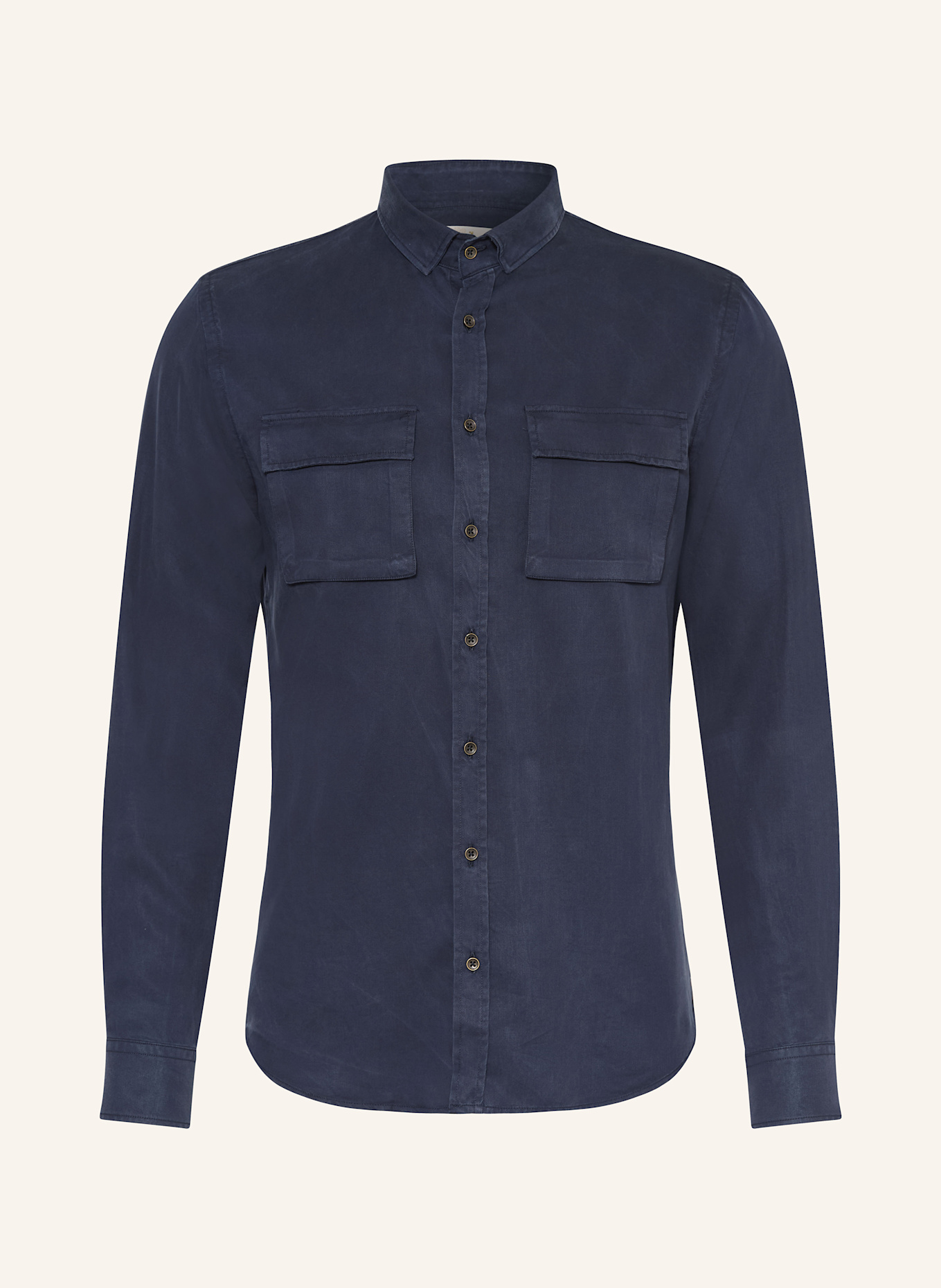 Q1 Manufaktur Hemd Slim Relaxed Fit: DUNKELBLAU